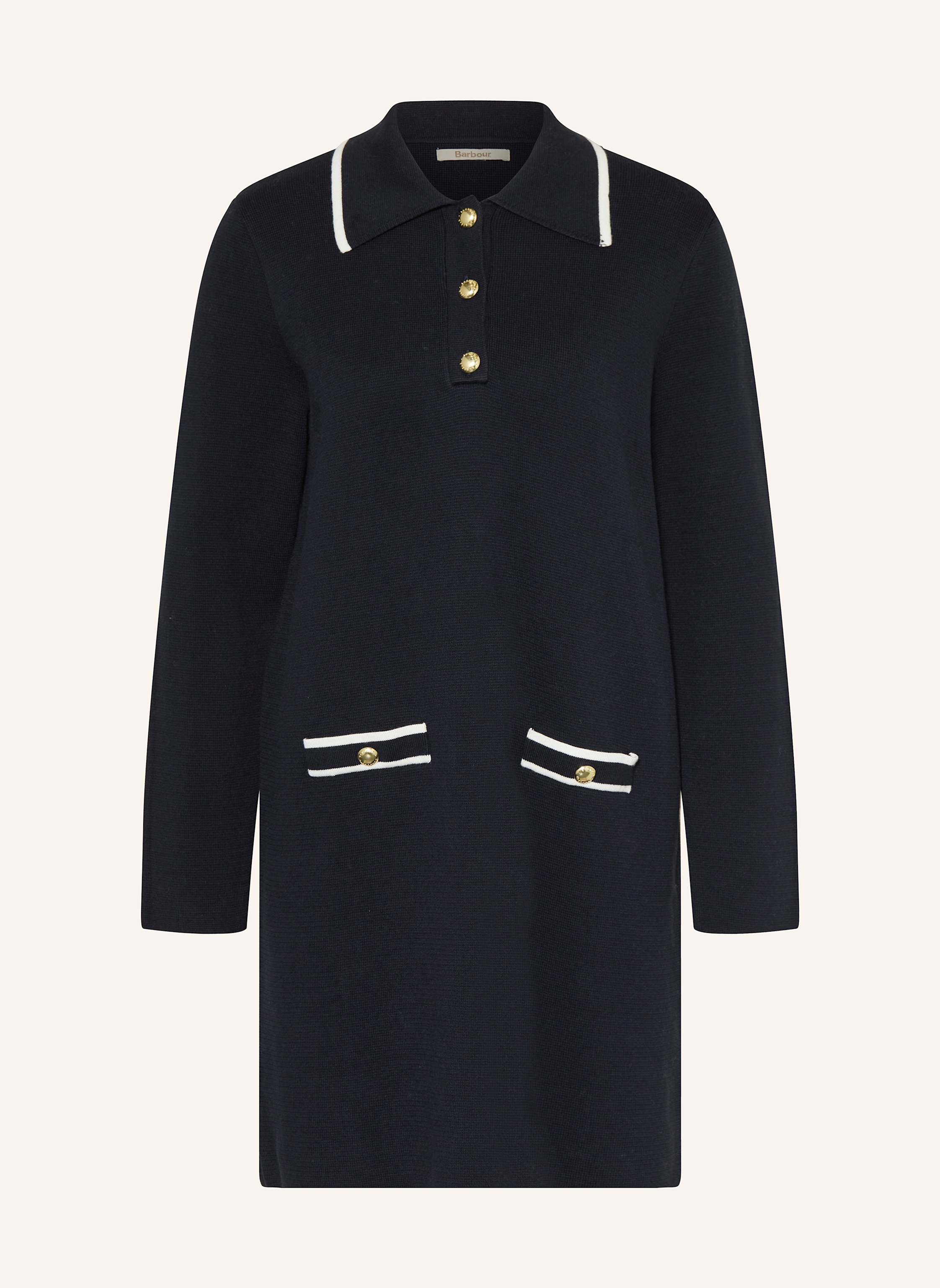 Barbour Strickkleid blau