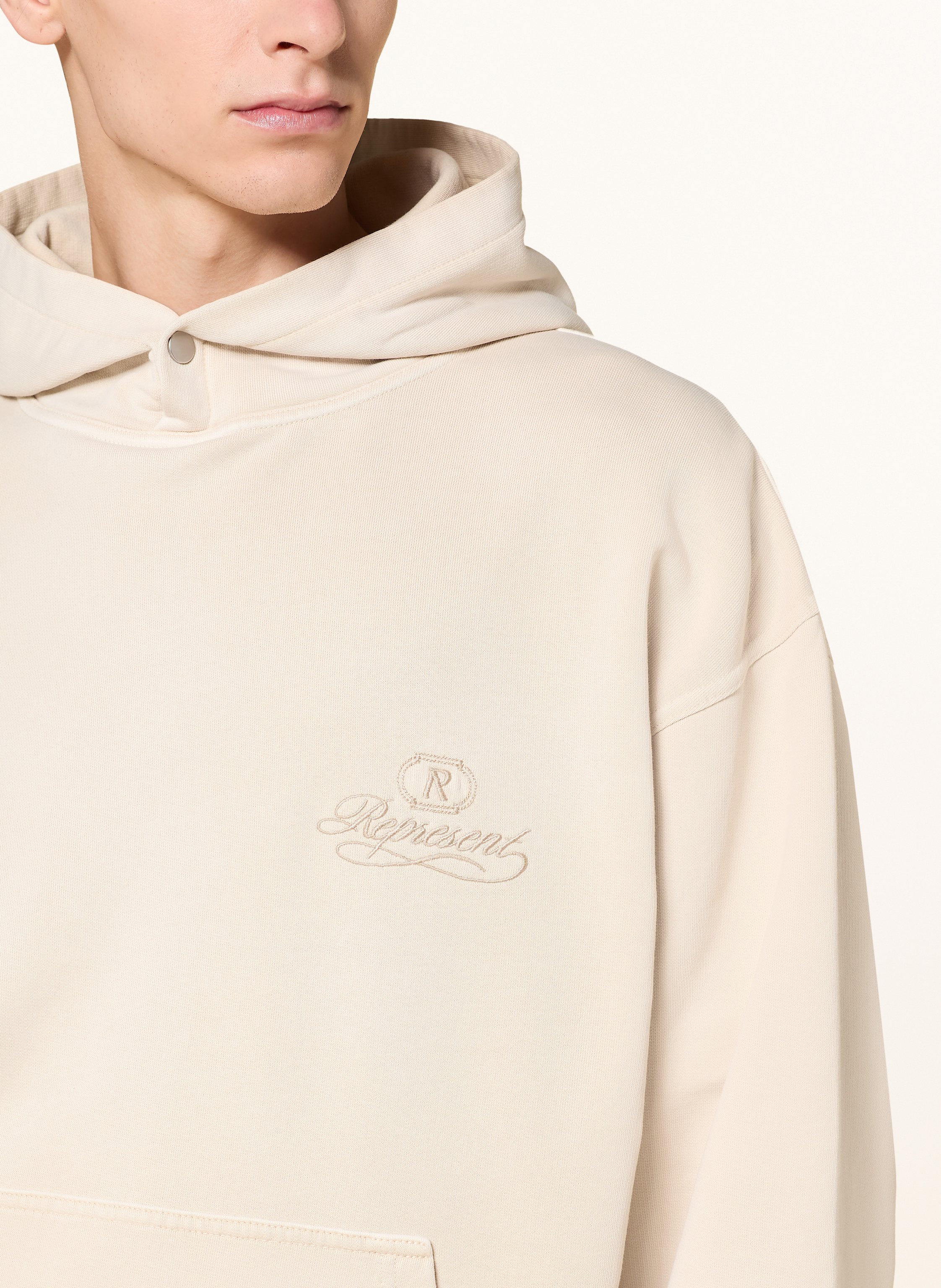 Thumbnail - Represent Hoodie beige