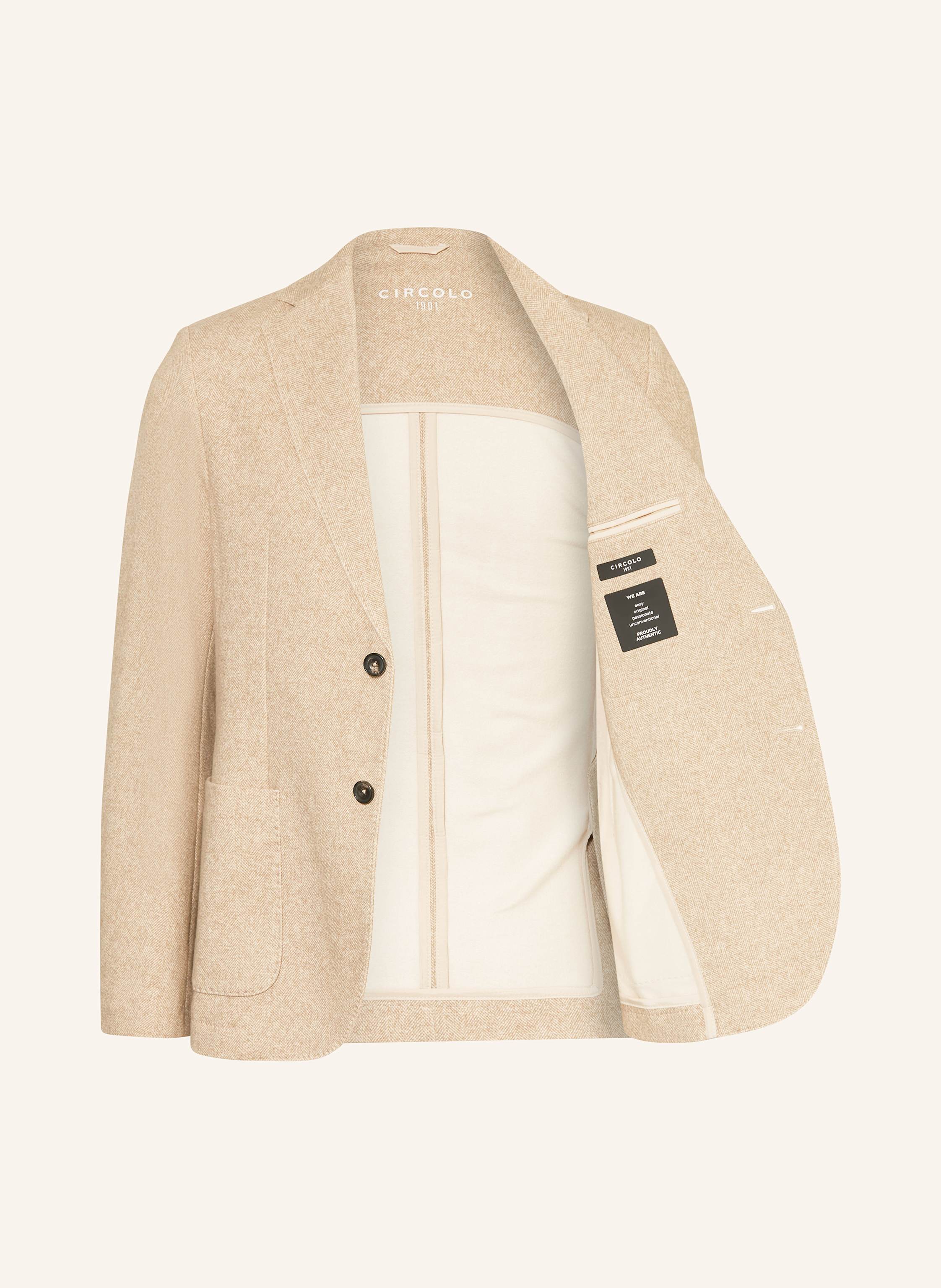 Thumbnail - Circolo 1901 Jerseysakko Slim Fit beige