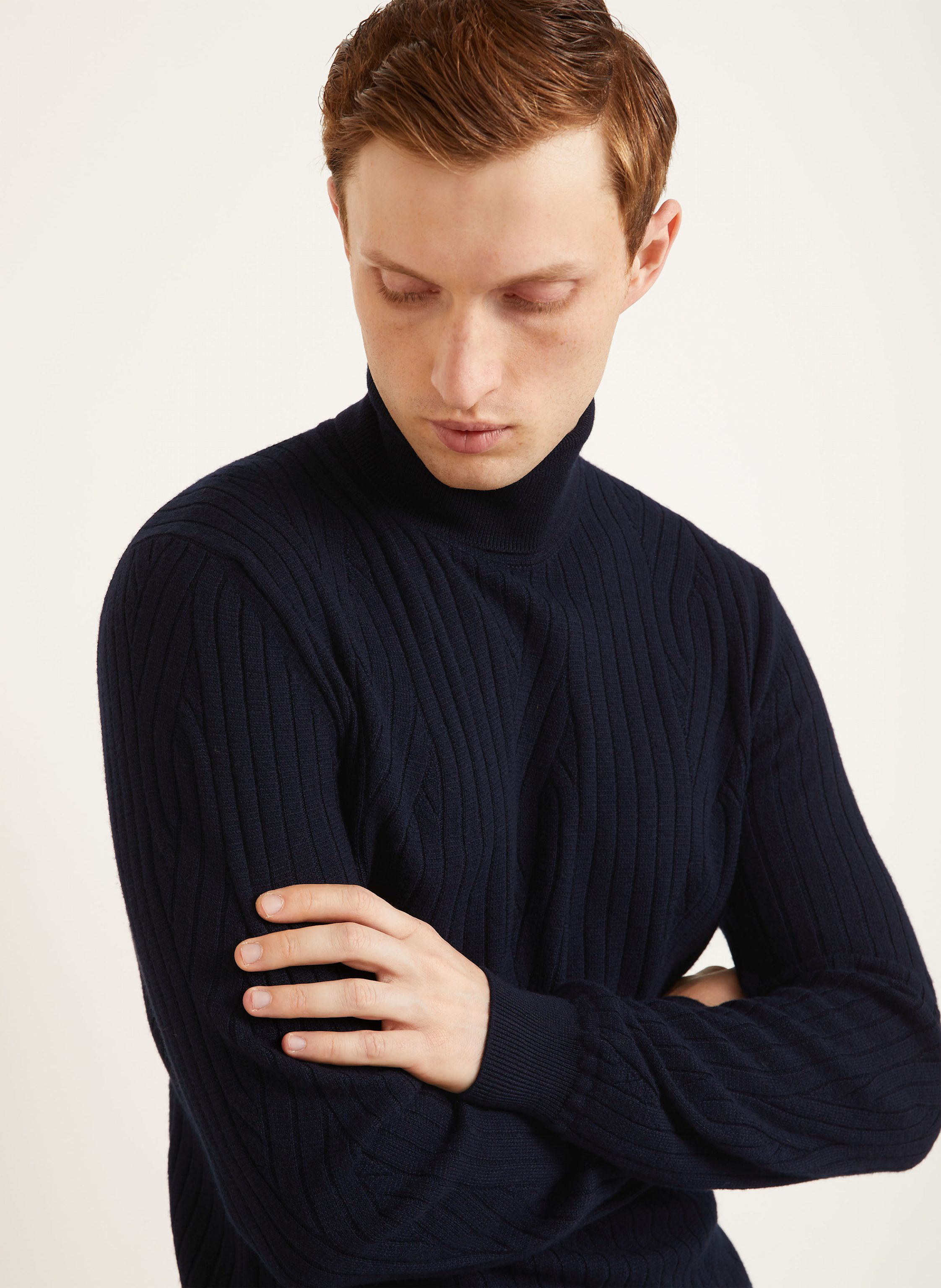 Thumbnail - Brioni Rollkragenpullover blau