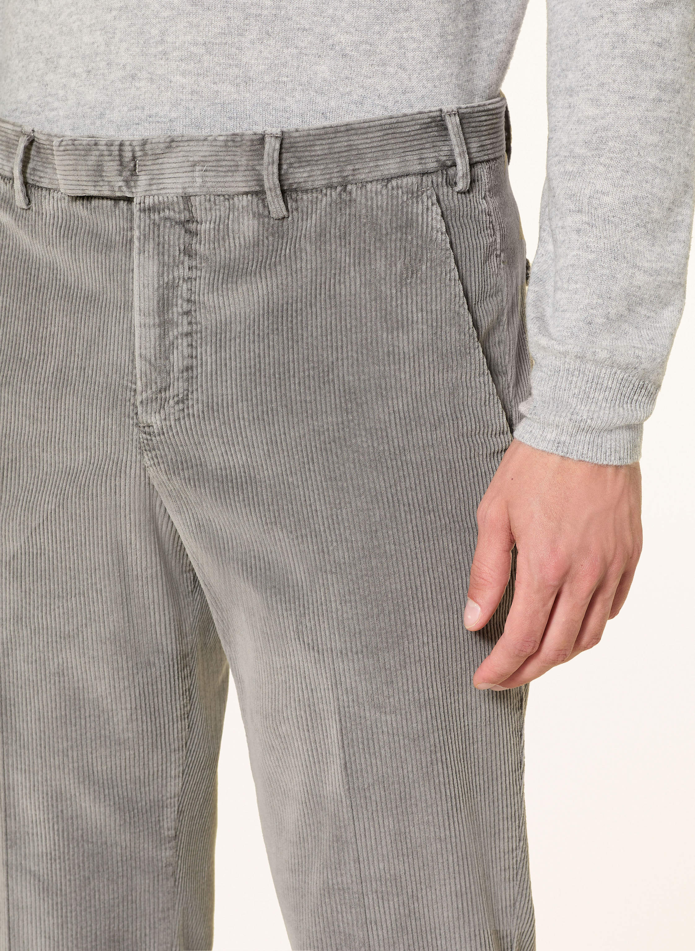 Thumbnail - Pt Torino Cordchino Master Fit grau