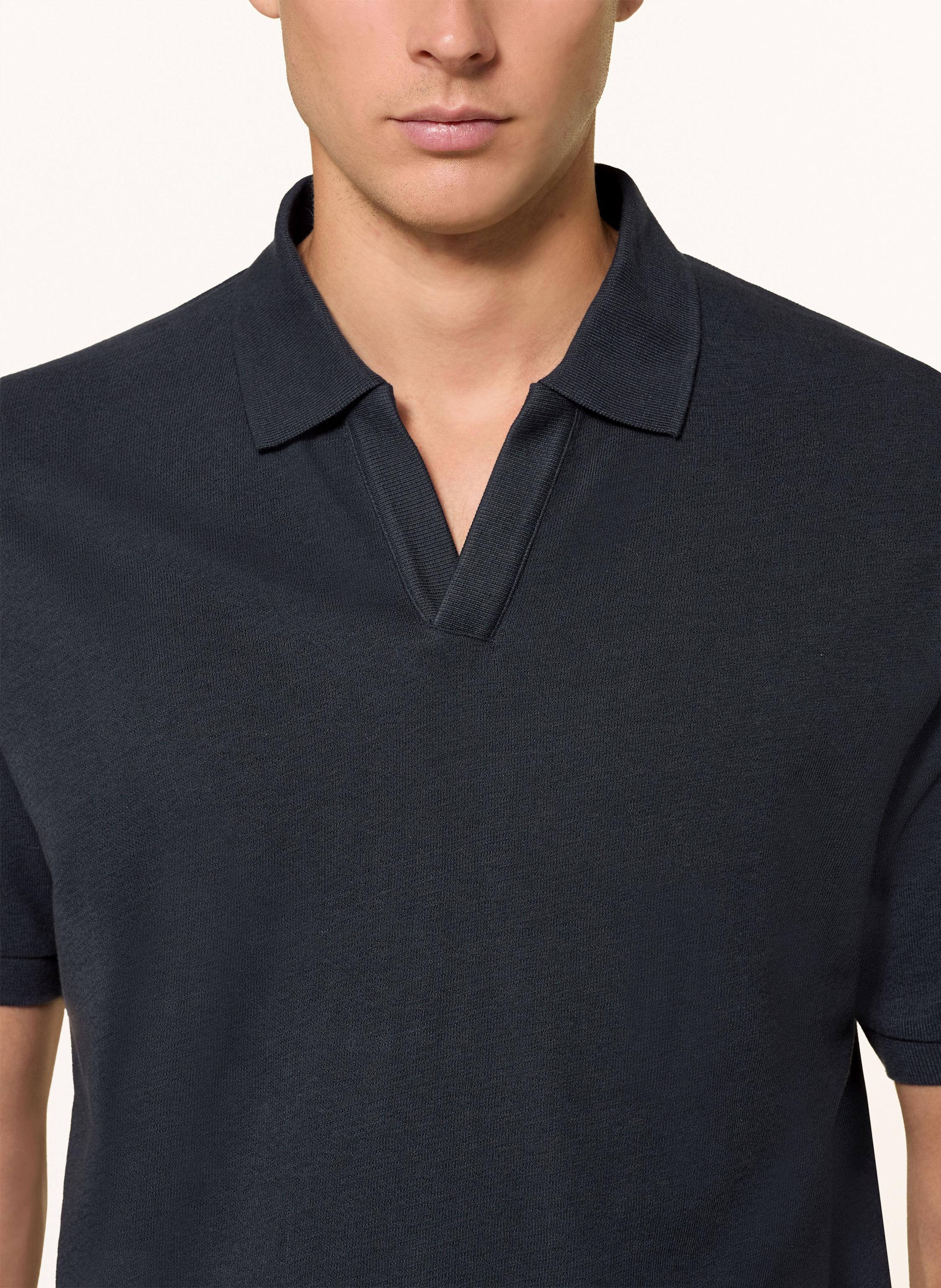 Thumbnail - Marc O'polo Strick-Poloshirt Regular Fit blau