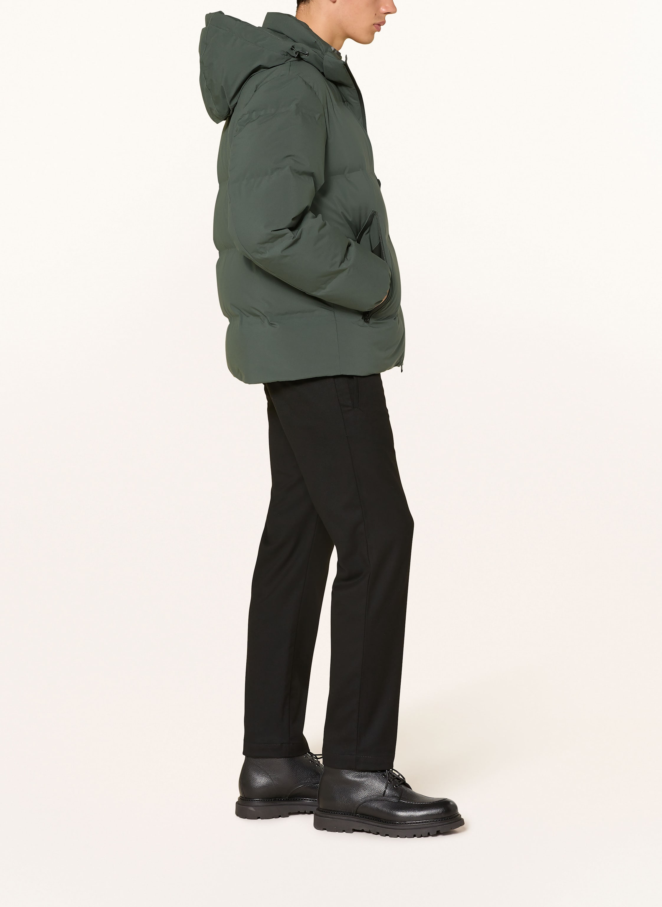 Thumbnail - Marc O'polo Daunenjacke Mit Abnehmbarer Kapuze grau