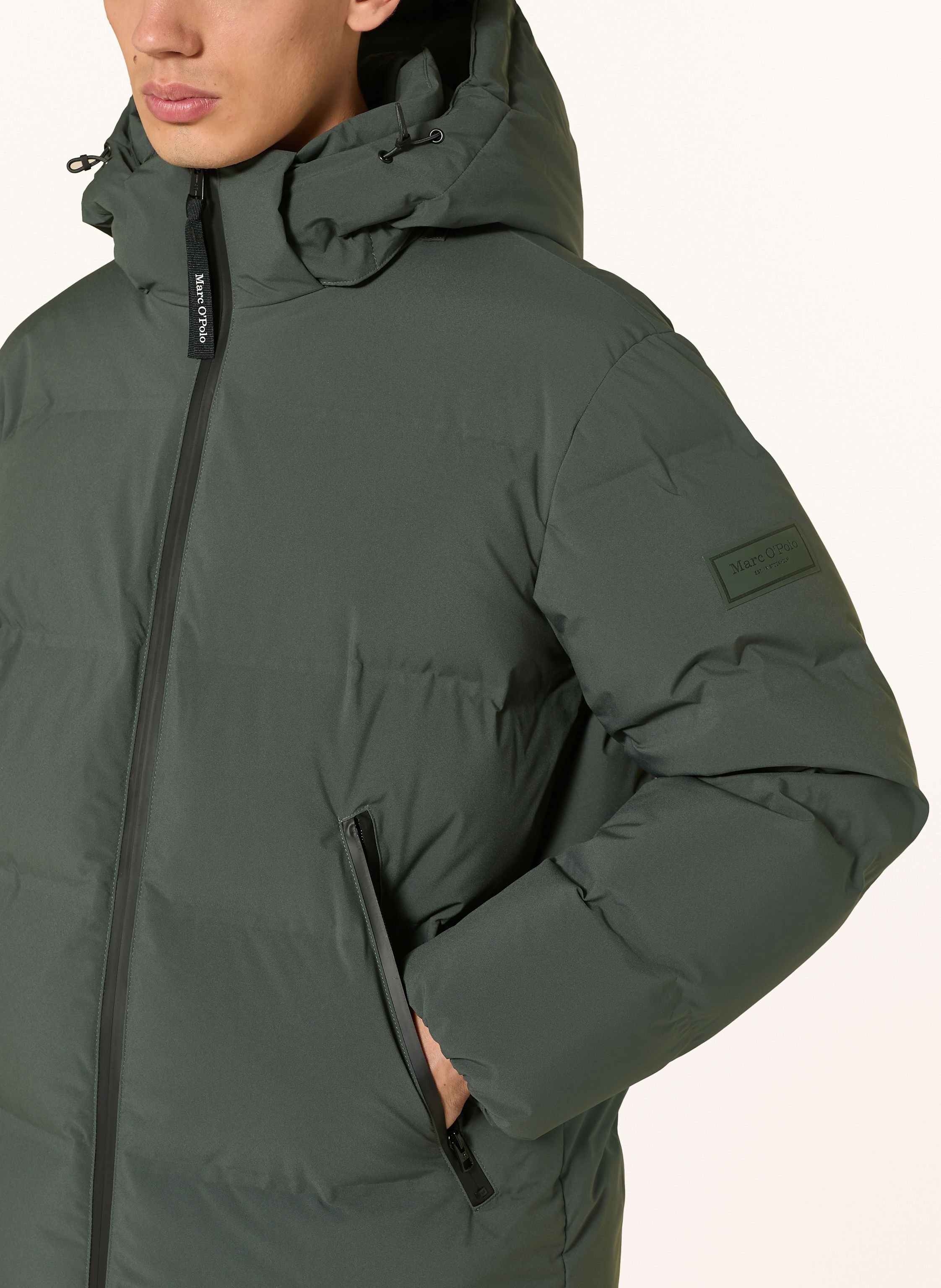 Thumbnail - Marc O'polo Daunenjacke Mit Abnehmbarer Kapuze grau