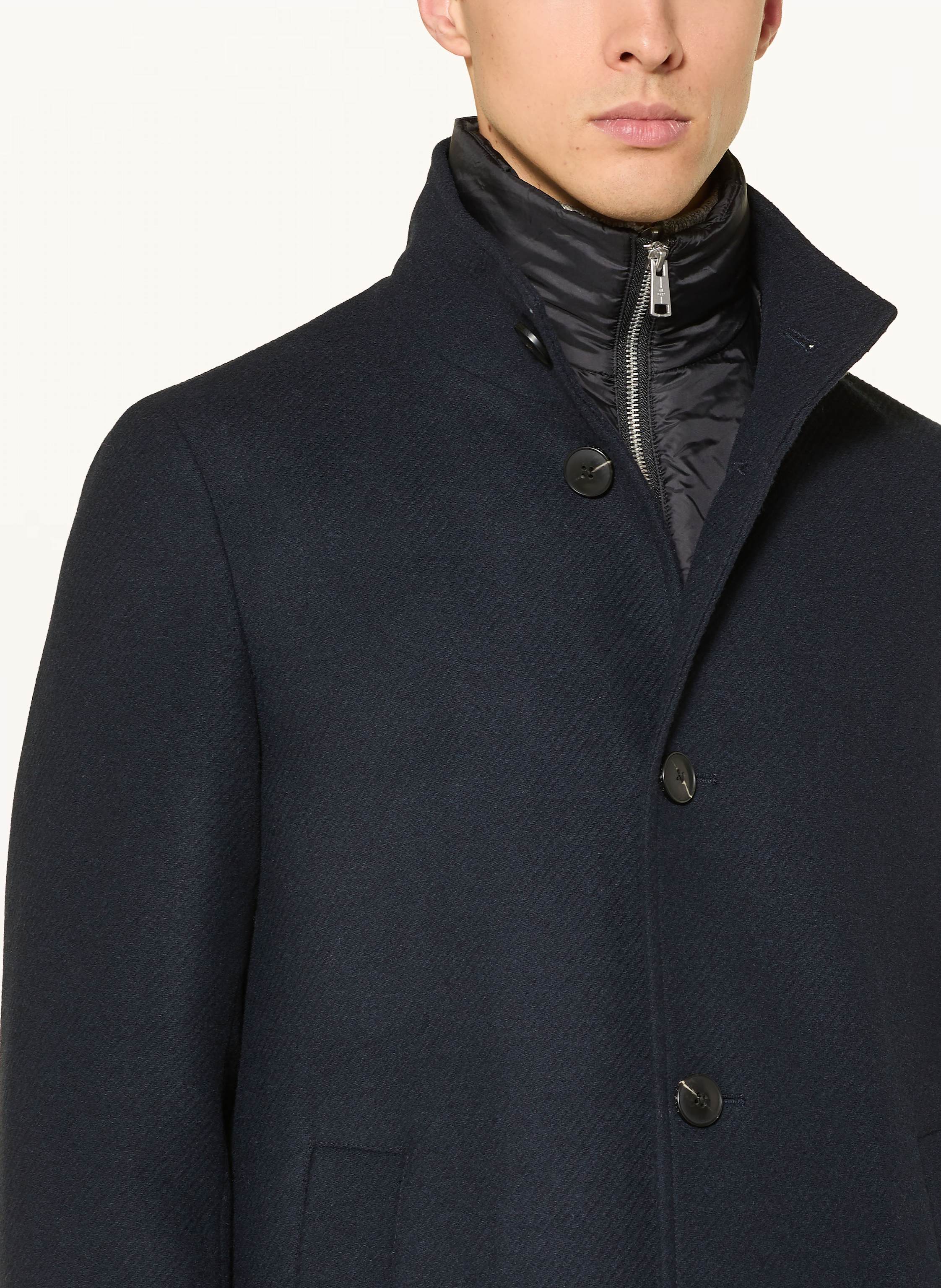 Thumbnail - Marc O'polo Wollmantel Mit Herausnehmbarer Blende blau