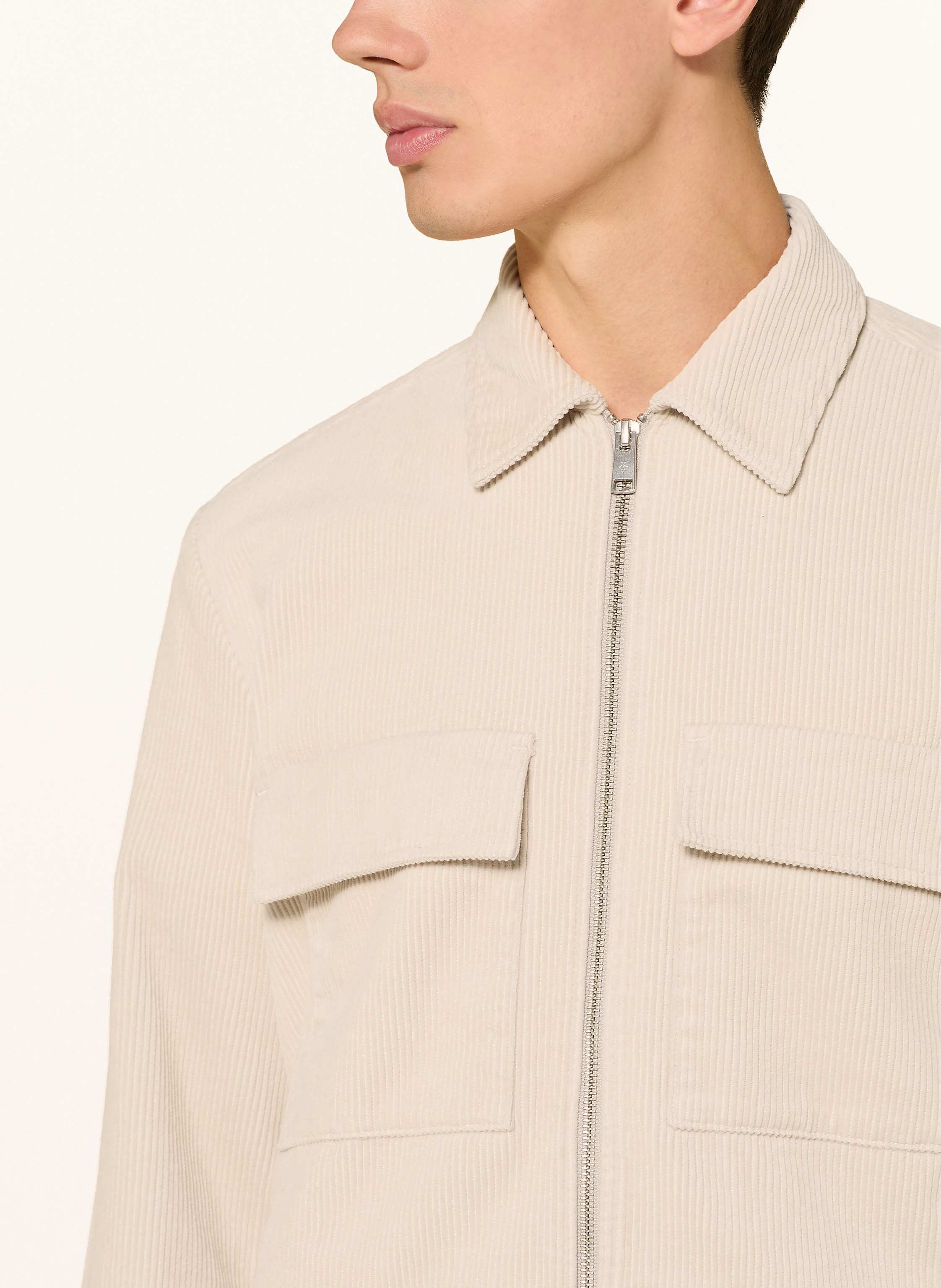 Thumbnail - Marc O'polo Cord-Overjacket weiss