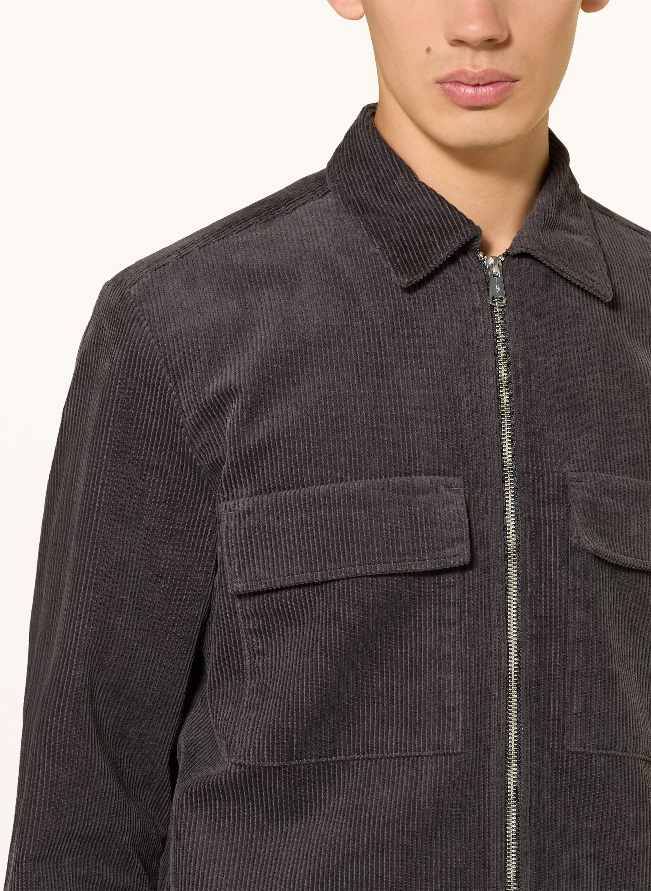 Thumbnail - Marc O'polo Cord-Overjacket grau