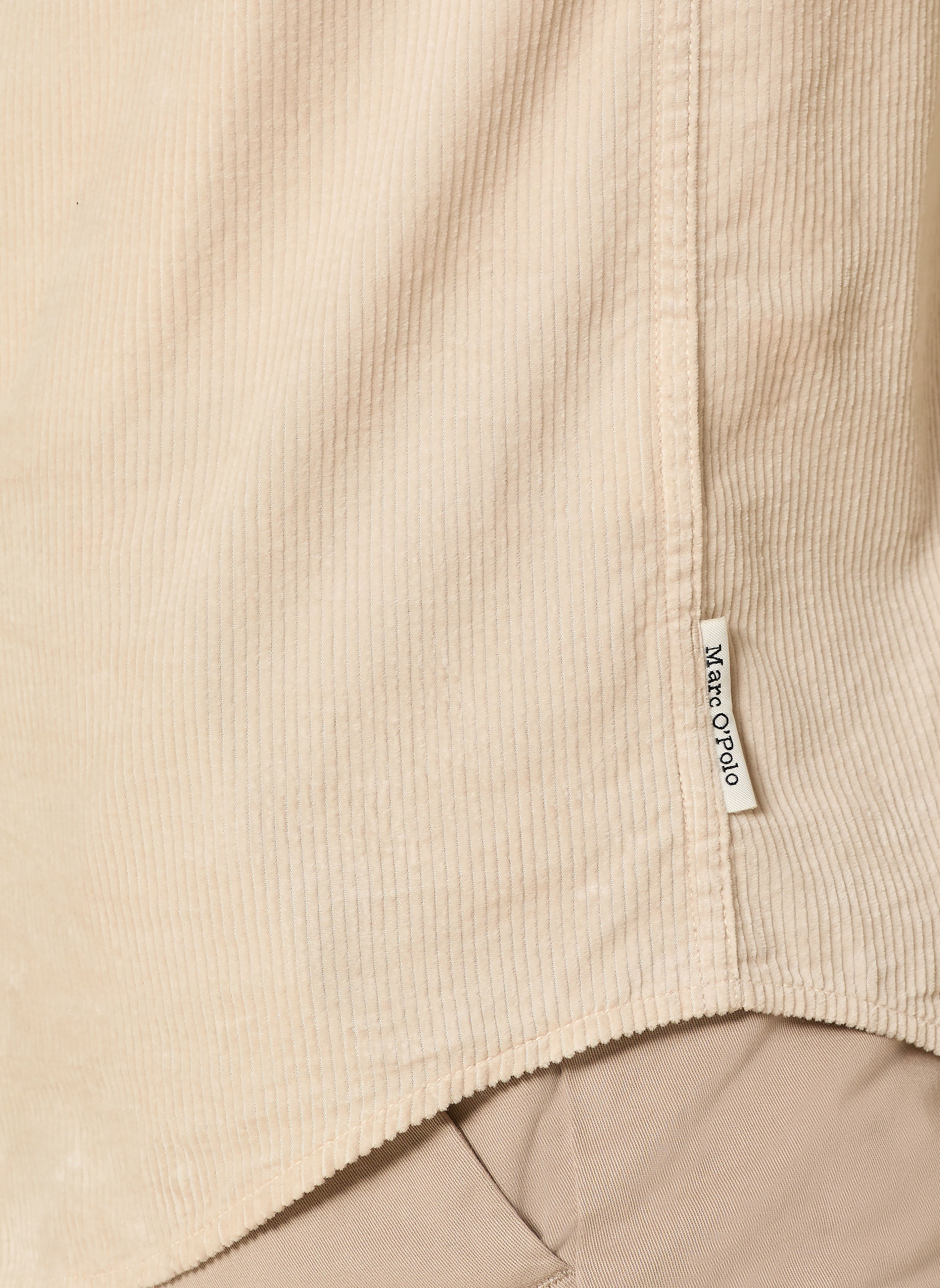 Thumbnail - Marc O'polo Cordhemd Regular Fit beige