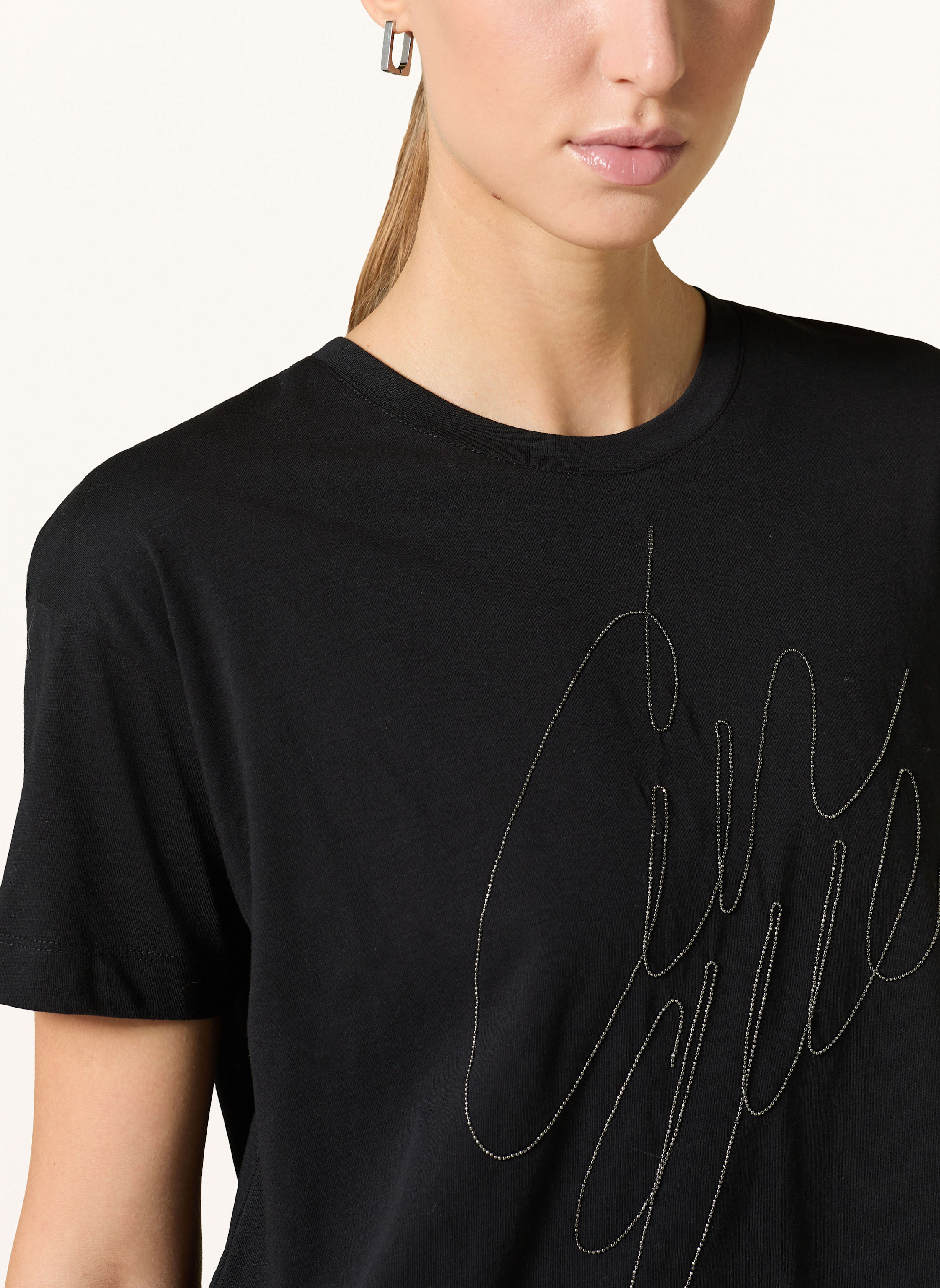 Thumbnail - Cinque T-Shirt Cipardis Mit Schmucksteinen schwarz