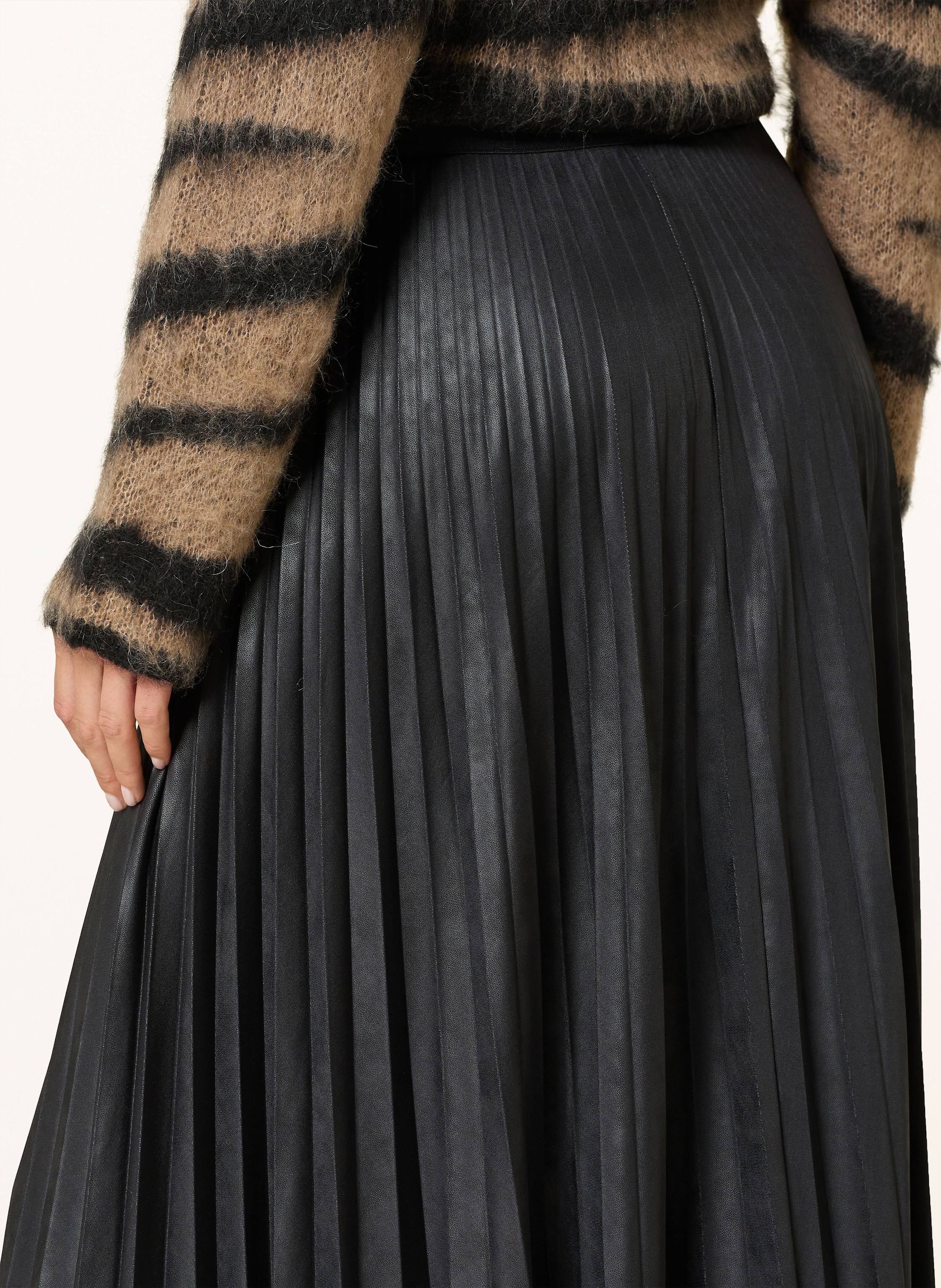 Thumbnail - Cinque Plisseerock Cilada In Lederoptik schwarz