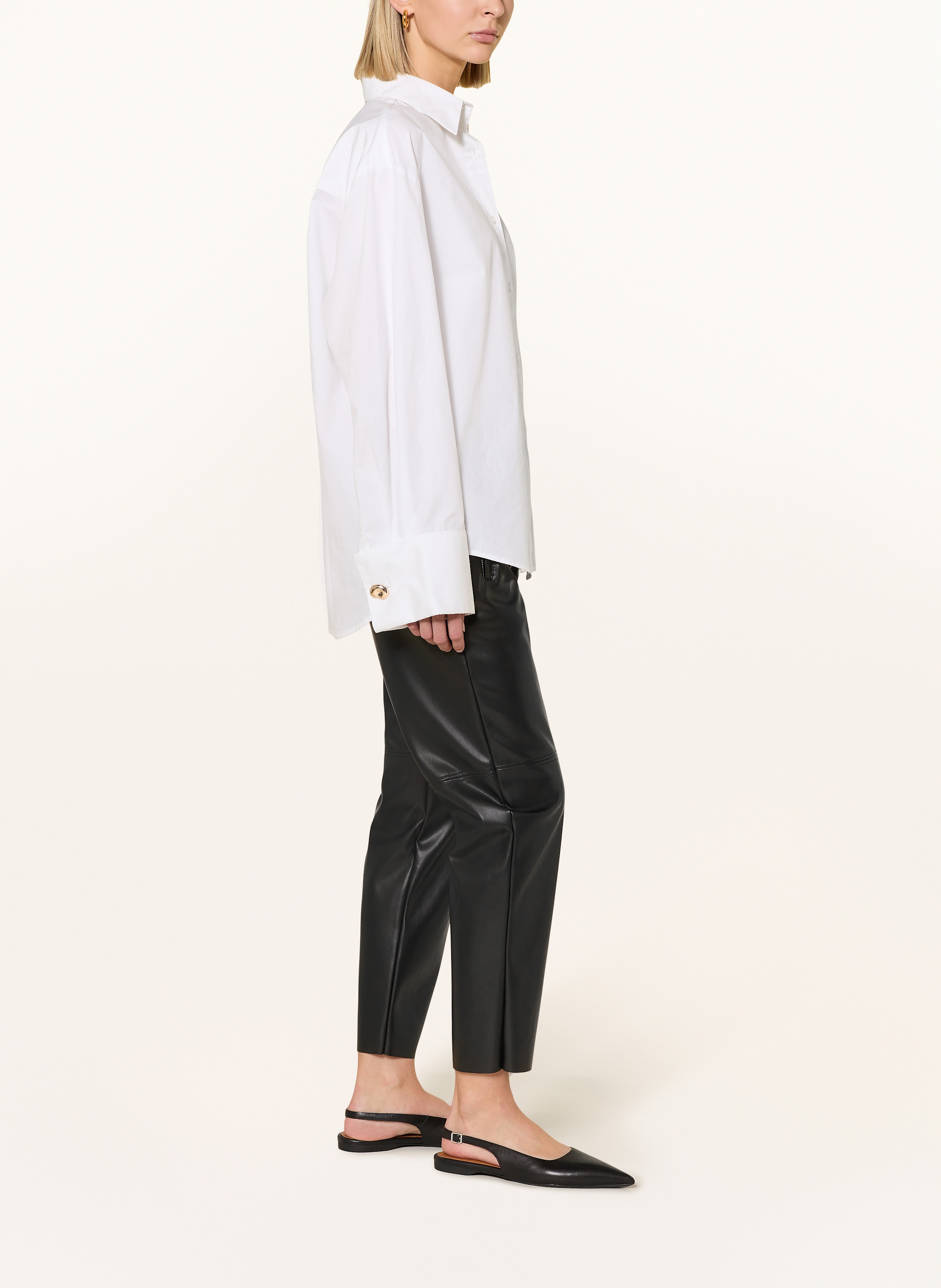 Thumbnail - Cinque 7/8-Hose Cisola In Lederoptik schwarz