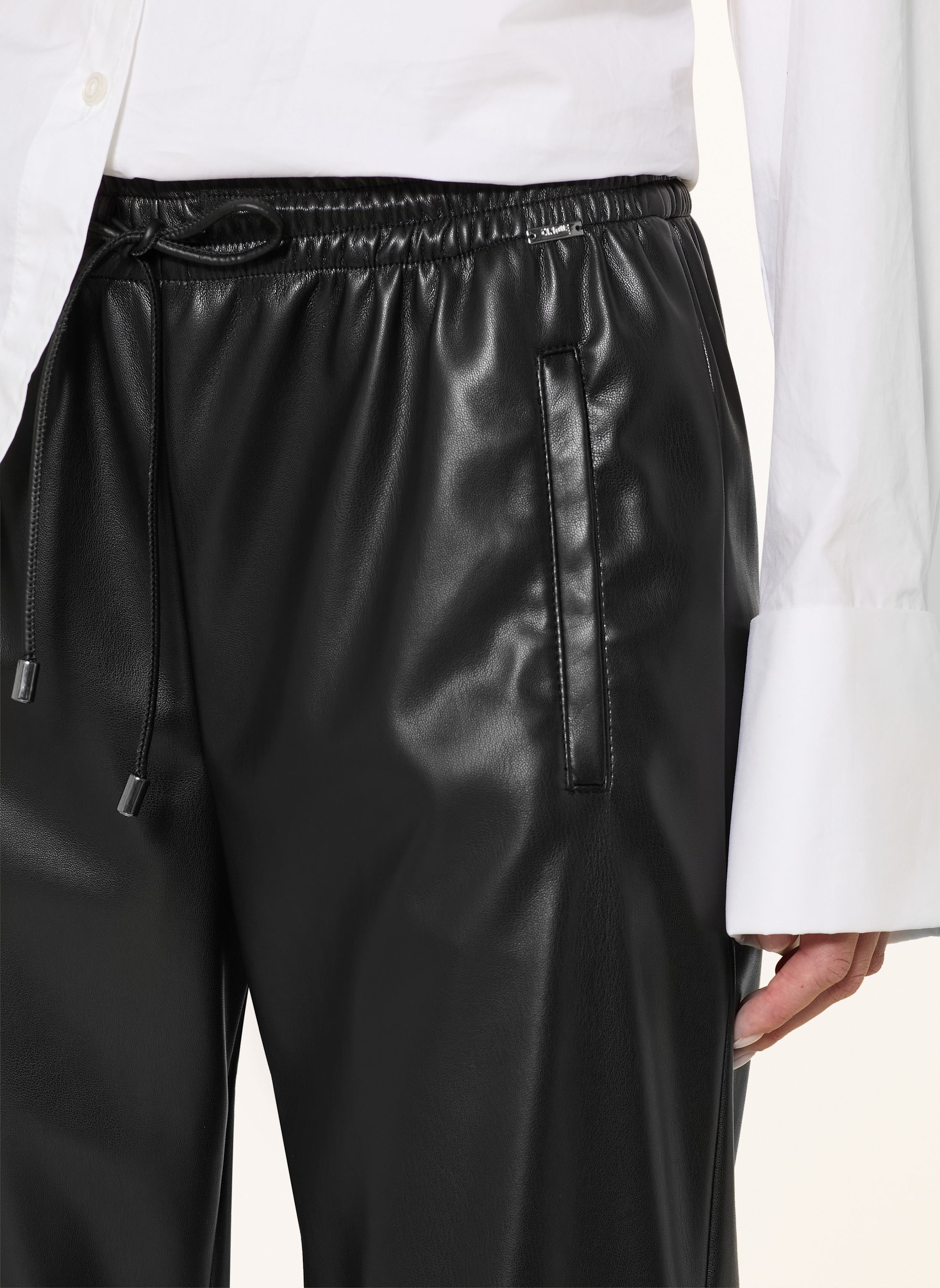 Thumbnail - Cinque 7/8-Hose Cisola In Lederoptik schwarz