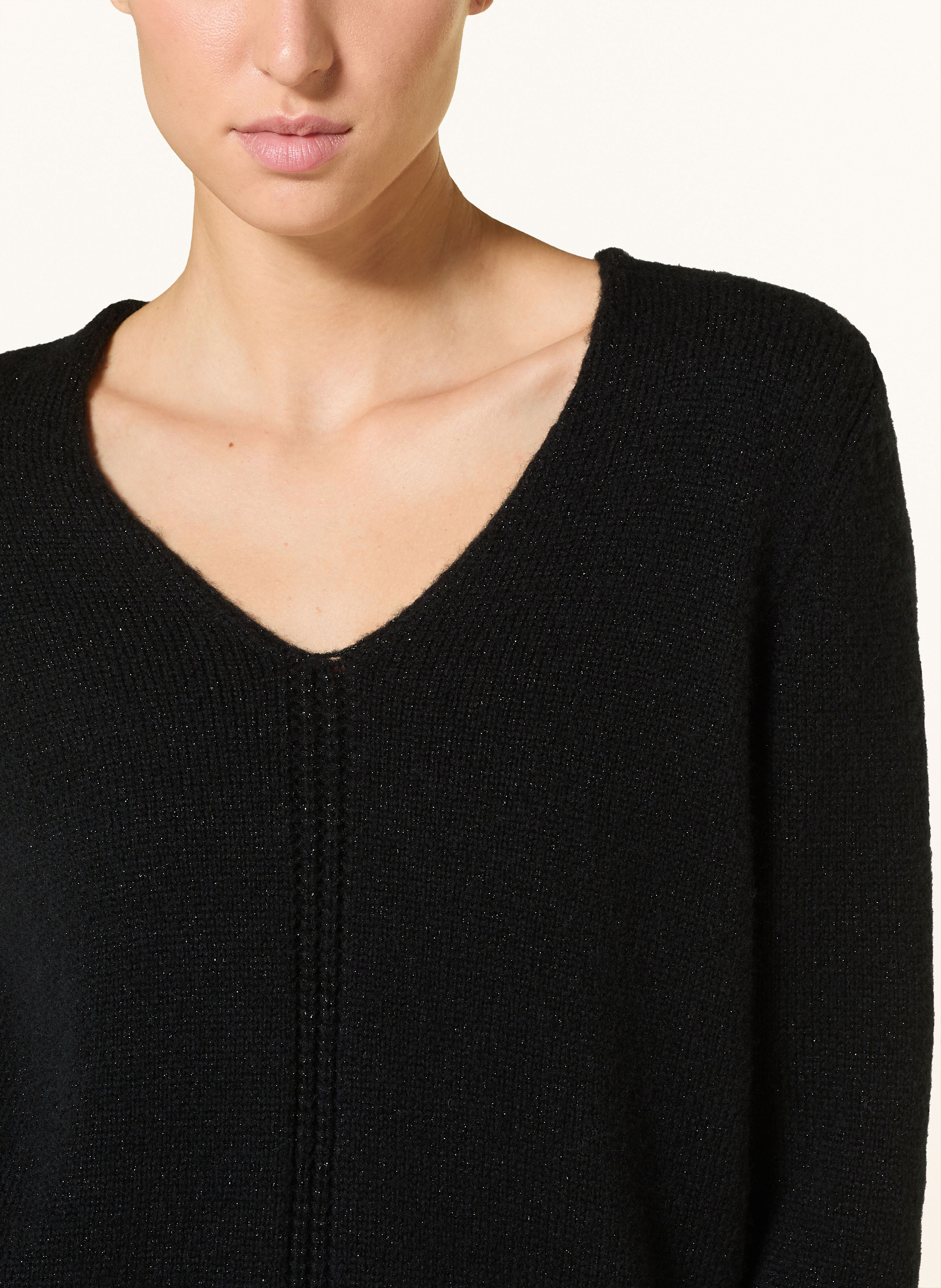 Thumbnail - Cinque Pullover Cijuny Mit Glitzergarn schwarz