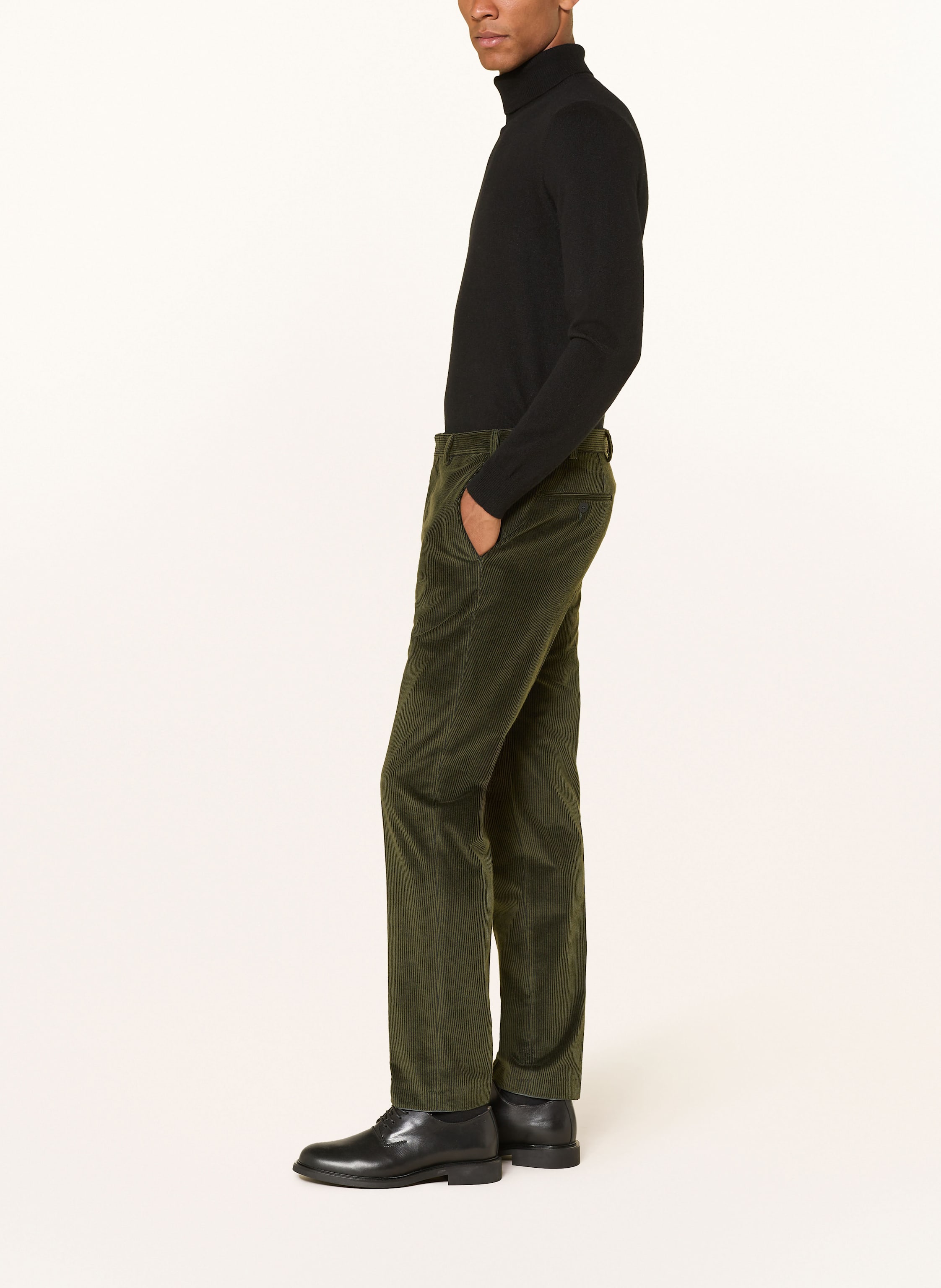 Thumbnail - Digel Move Anzughose Apollo Slim Fit Aus Cord gruen