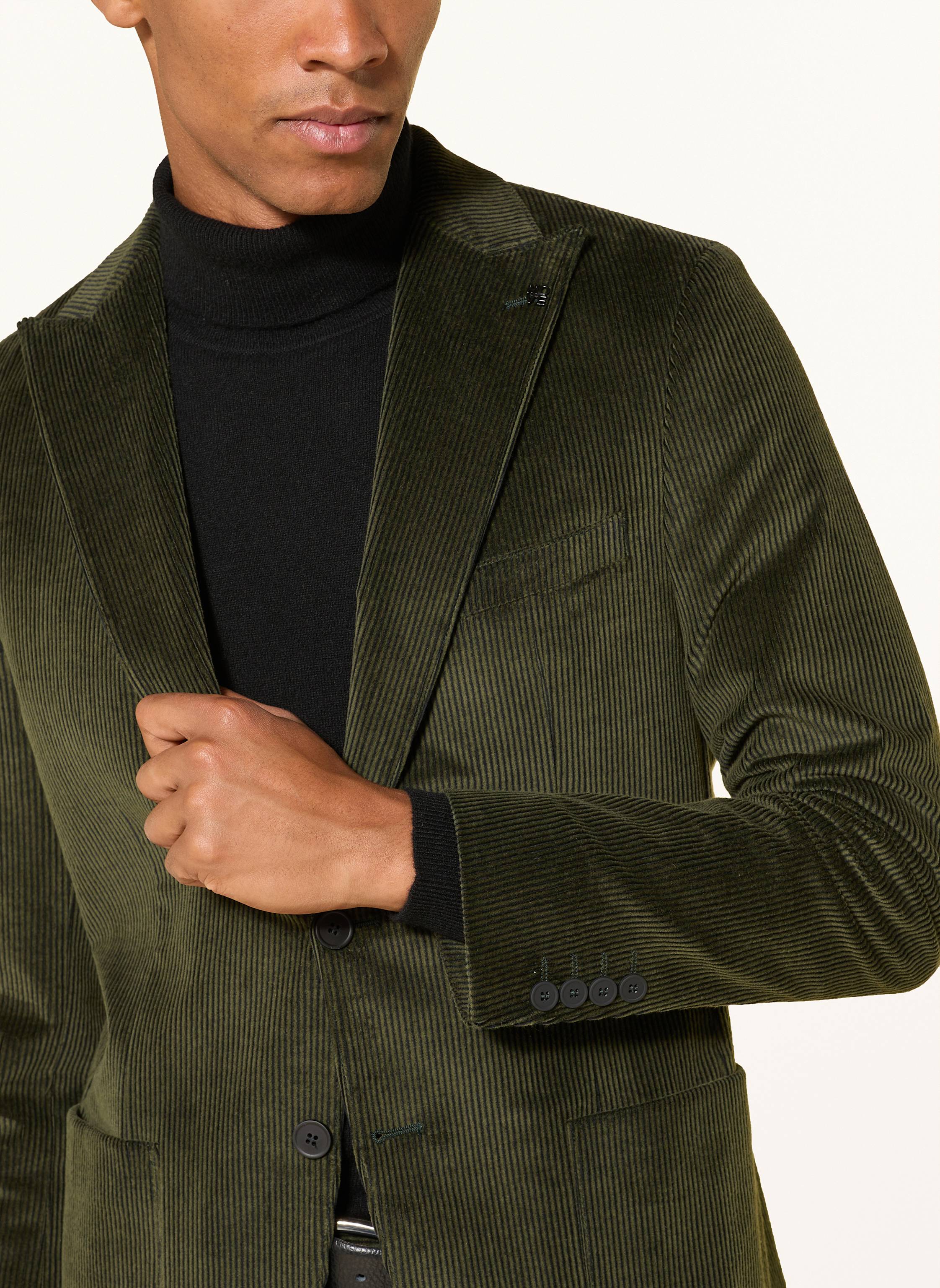 Thumbnail - Digel Move Anzugsakko Aron Slim Fit Aus Cord gruen