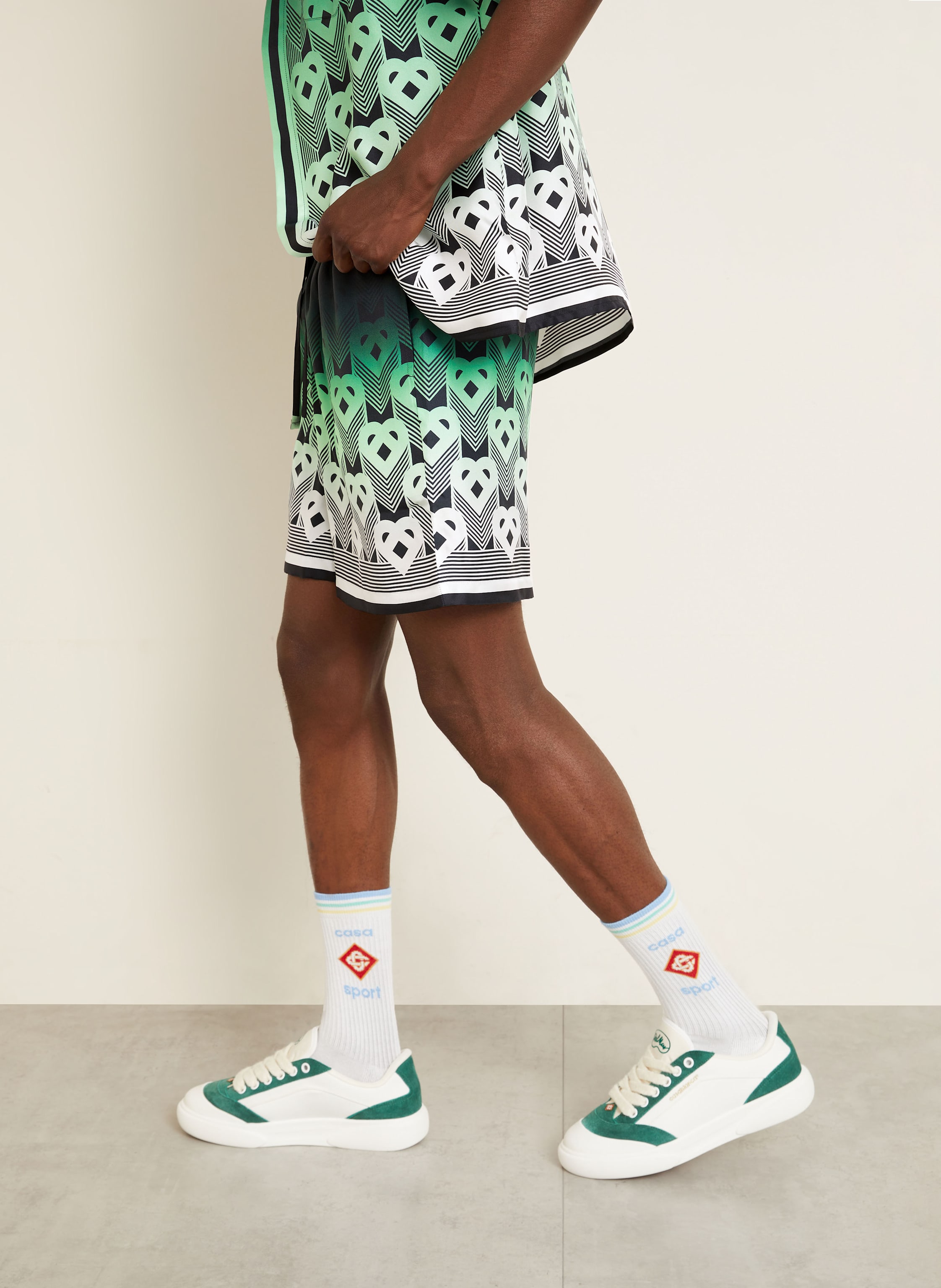 Thumbnail - Casablanca Seidenshorts Relaxed Fit gruen