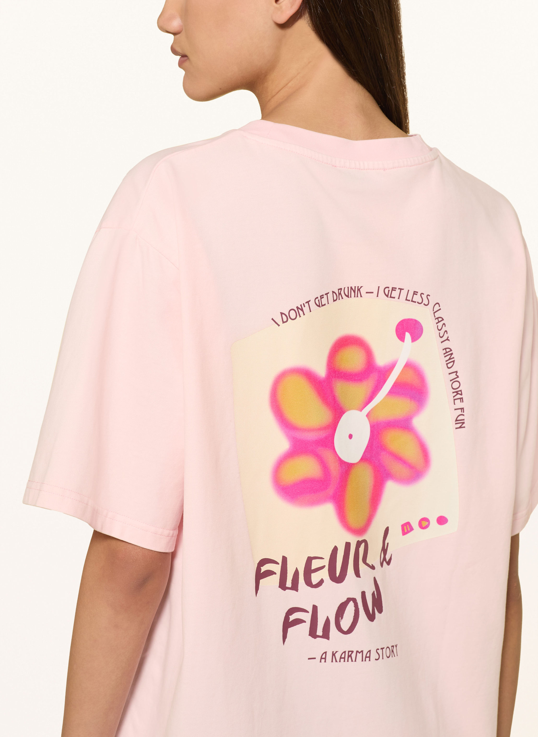 Thumbnail - Oh April Oversized-Shirt Fleur rosa