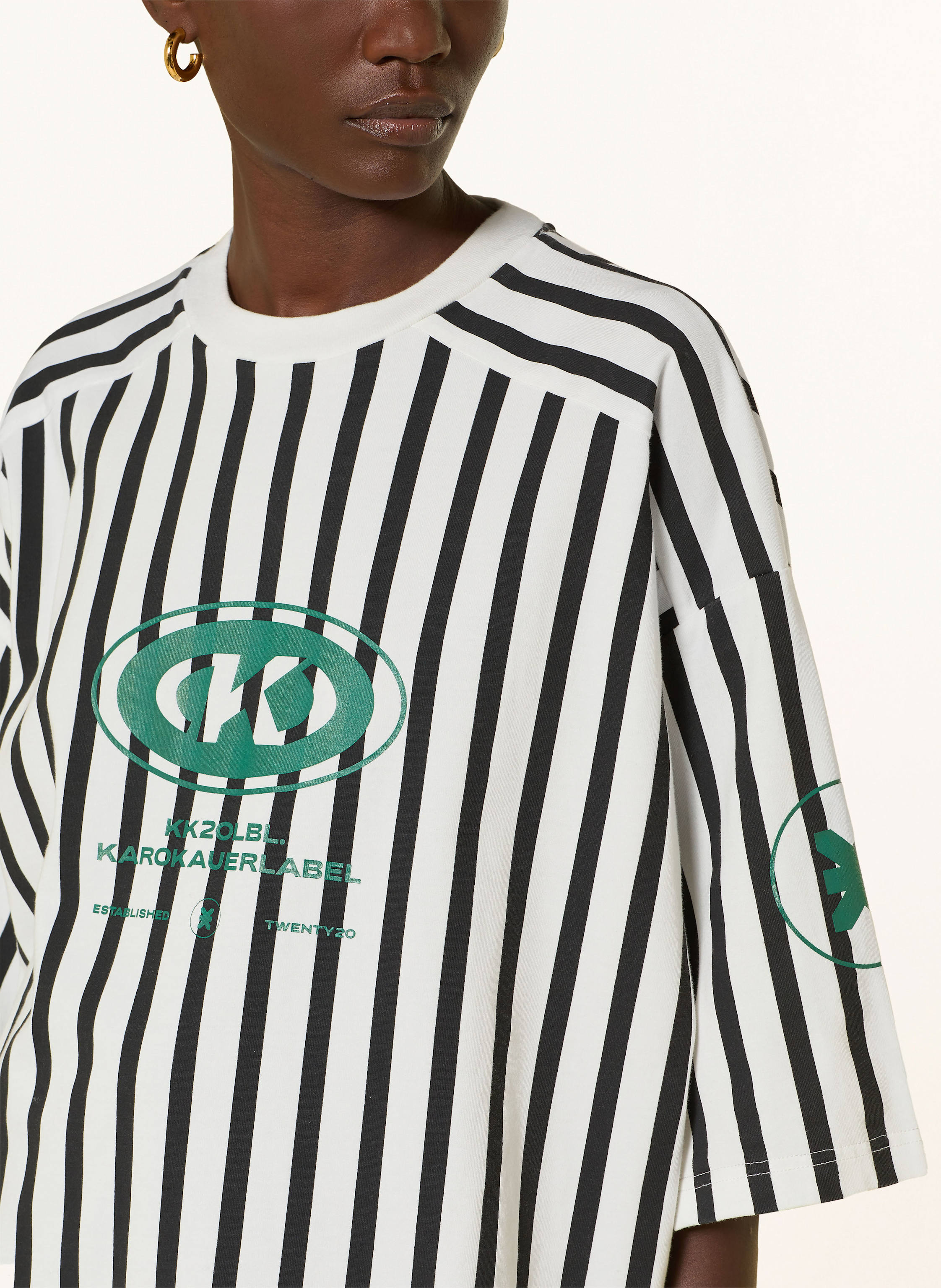 Thumbnail - Karo Kauer Oversized-Shirt schwarz