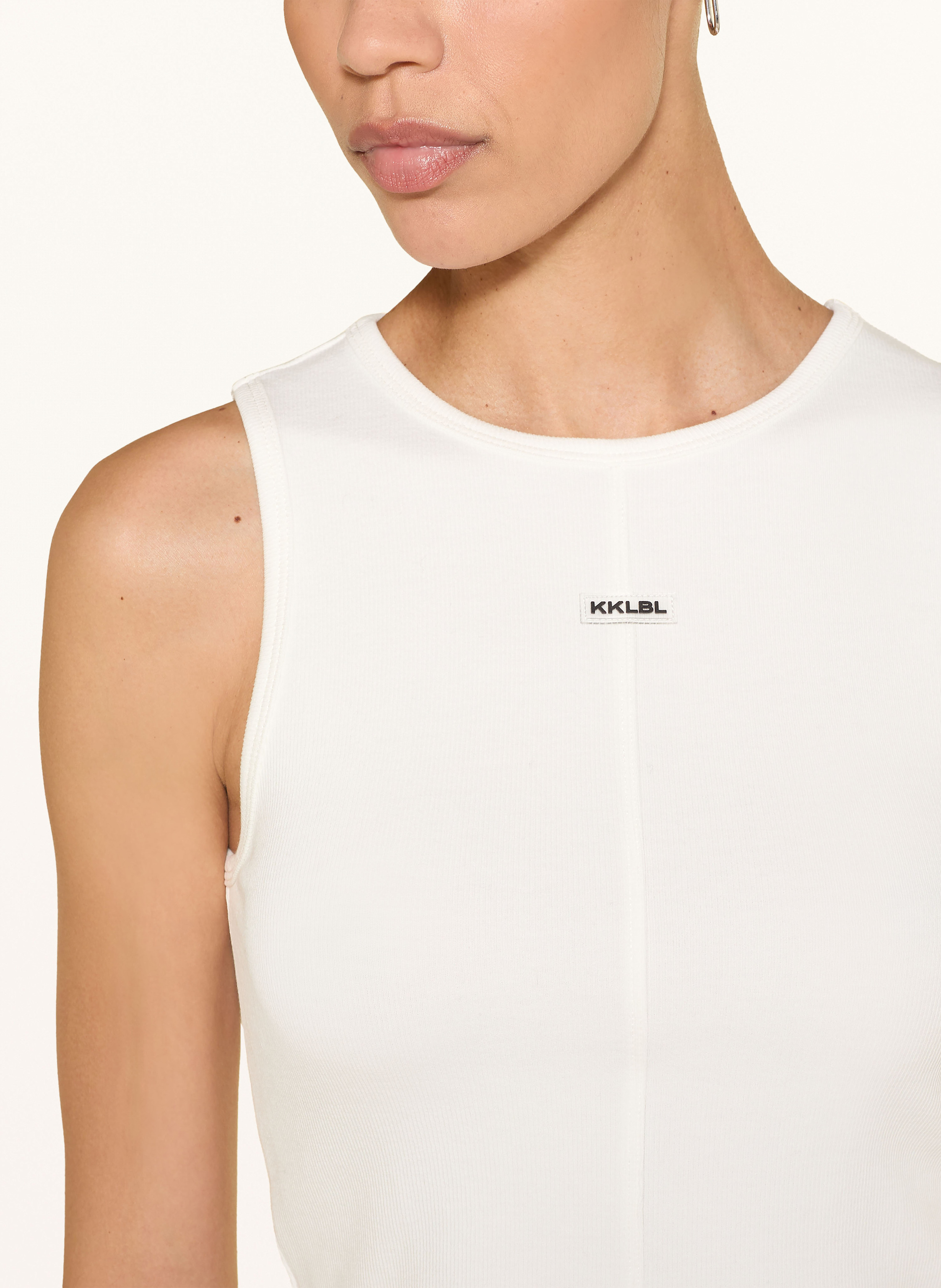 Thumbnail - Karo Kauer Cropped-Top weiss