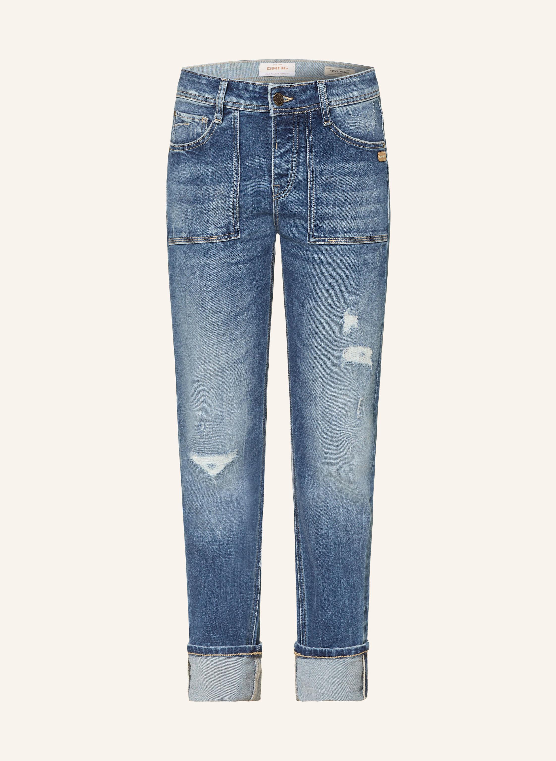 Gang Boyfriend Jeans Nica Worker blau