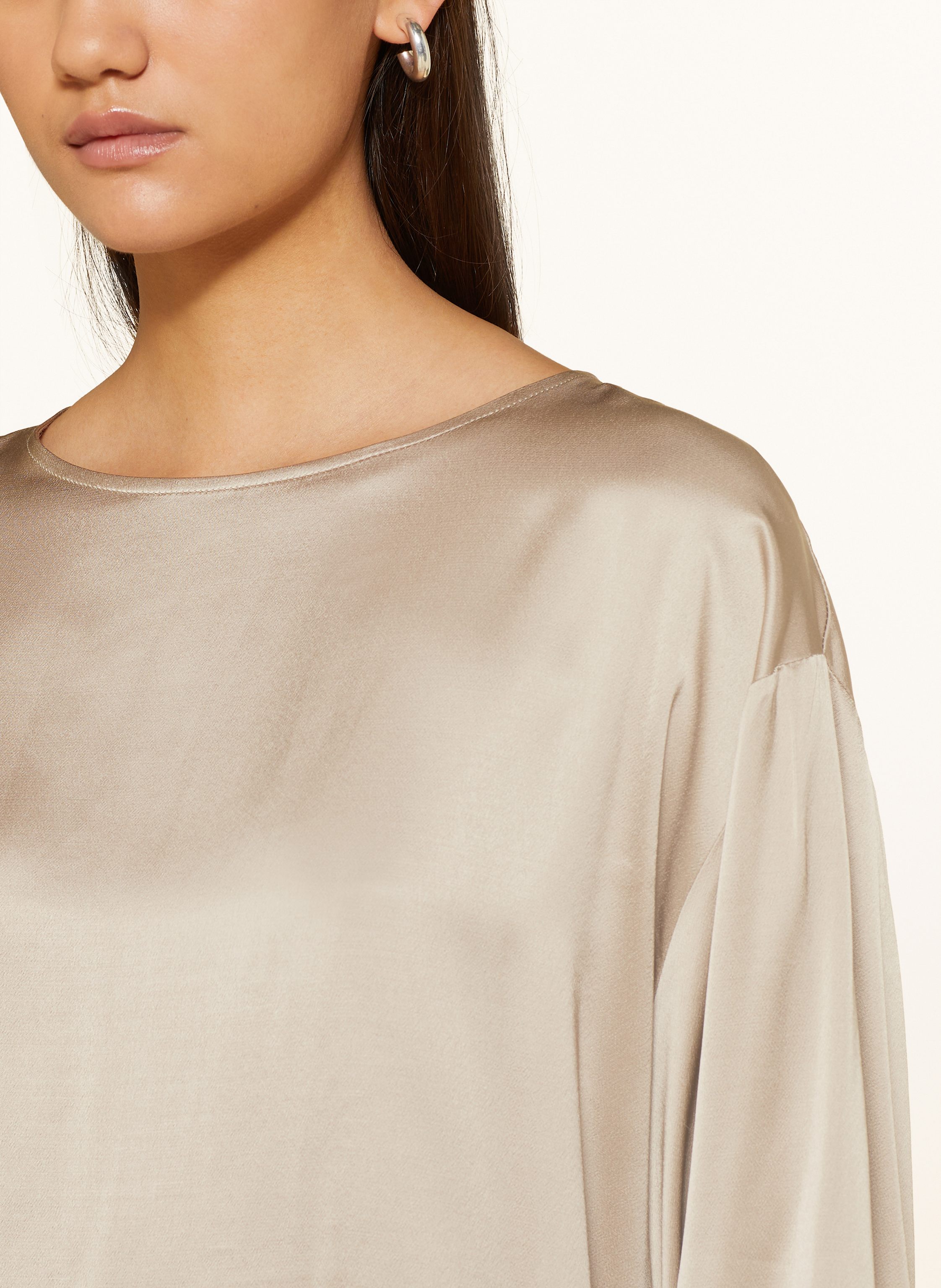 Thumbnail - Ottod'ame Blusenshirt Aus Satin grau