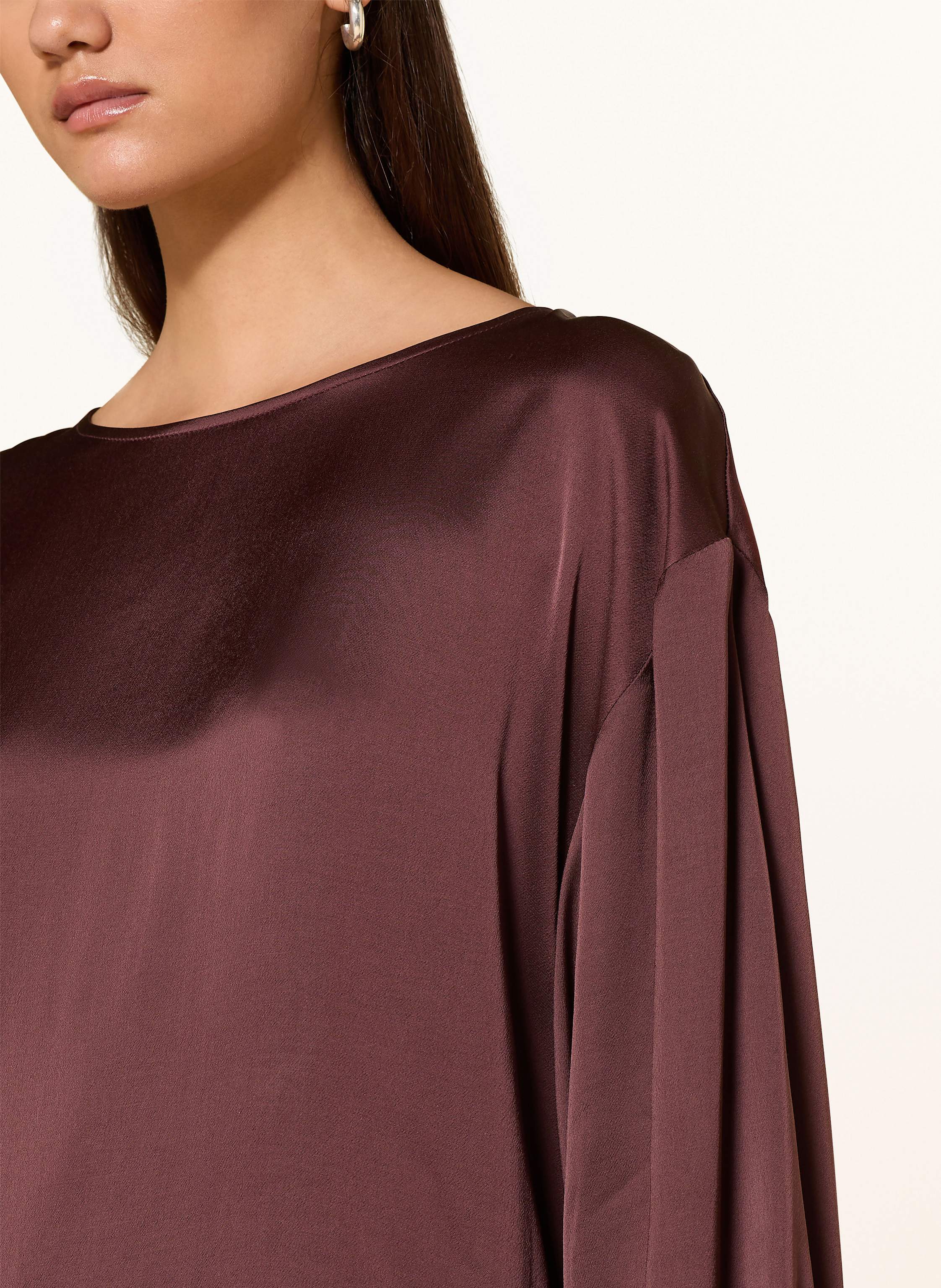 Thumbnail - Ottod'ame Blusenshirt Aus Satin braun