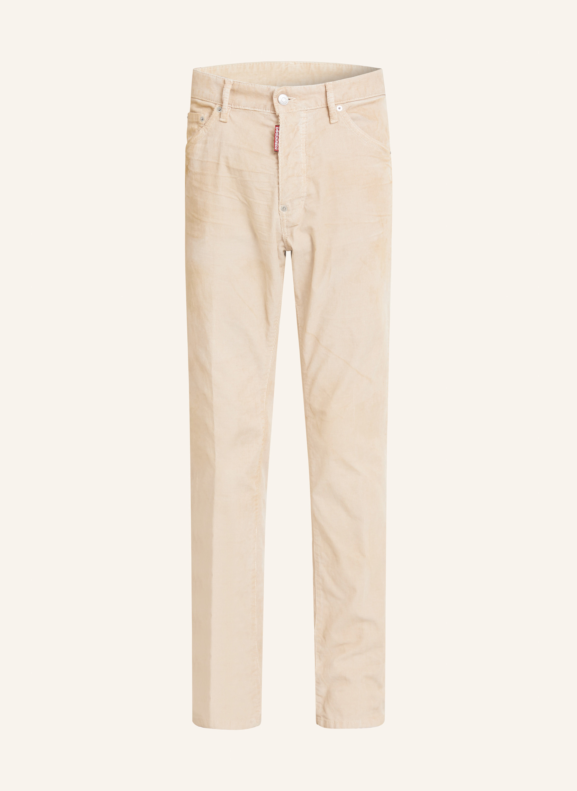 dsquared2 Cordhose Straight Fit beige