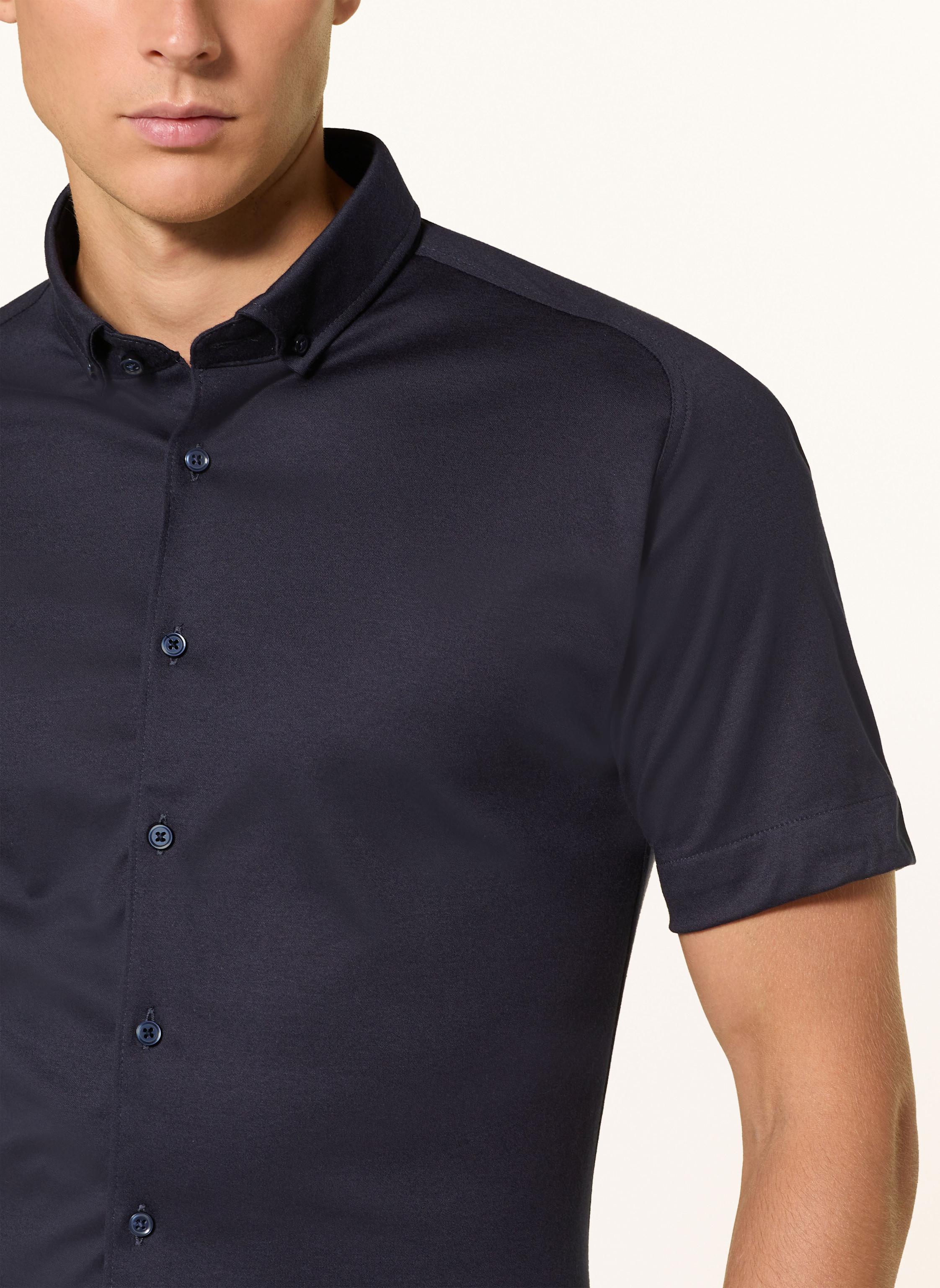 Thumbnail - Desoto Kurzarm-Hemd Slim Fit Aus Jersey blau