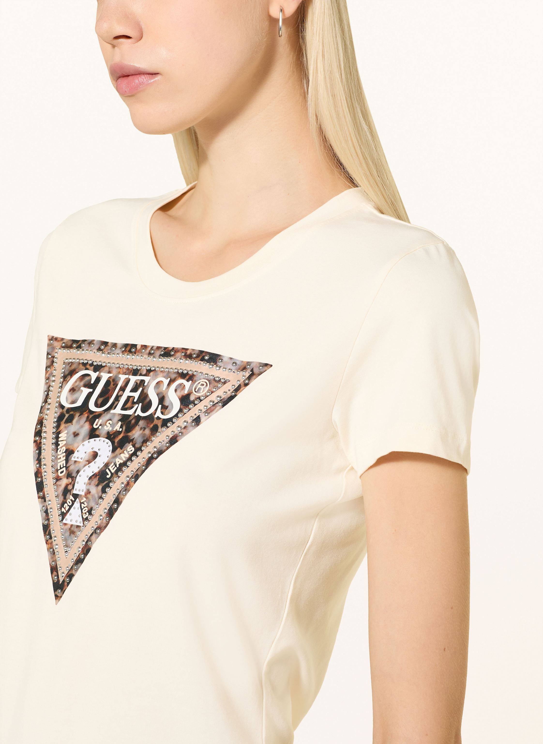 Thumbnail - Guess T-Shirt Mit Nieten weiss