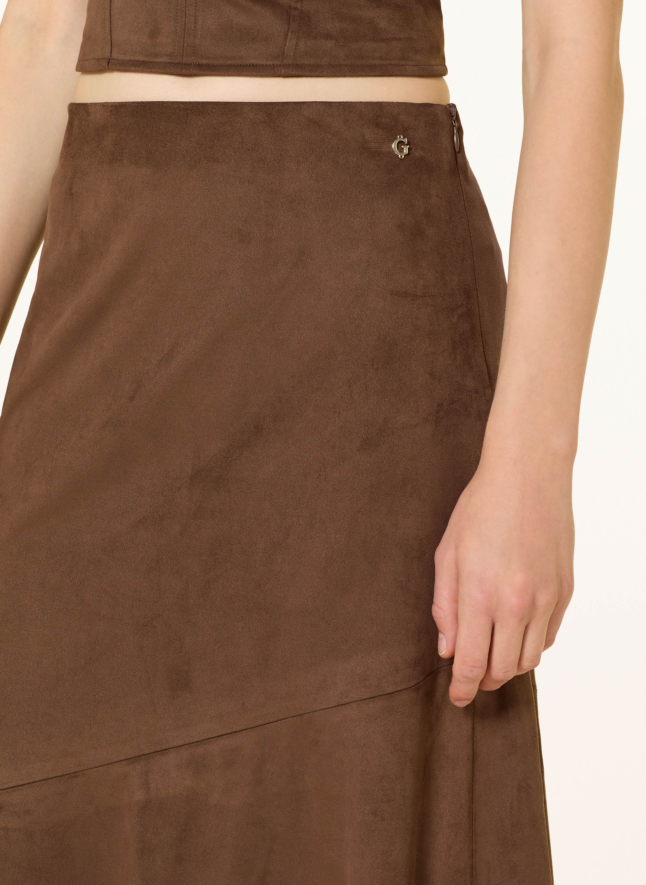 Thumbnail - Guess Rock Nunzia In Lederoptik braun