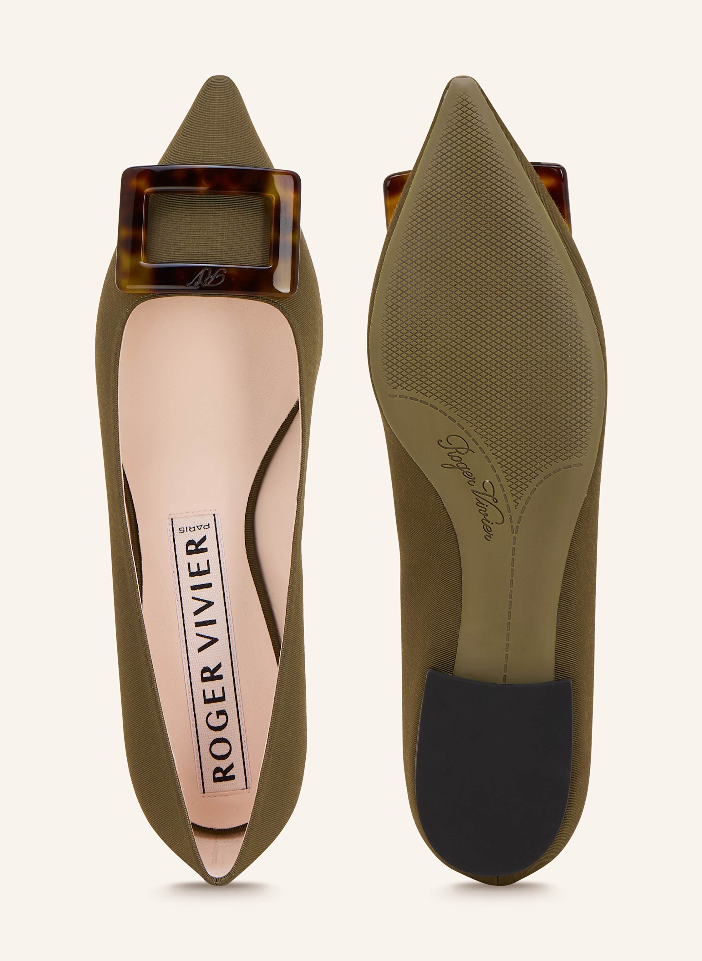 Thumbnail - Roger Vivier Ballerinas Gommettine gruen