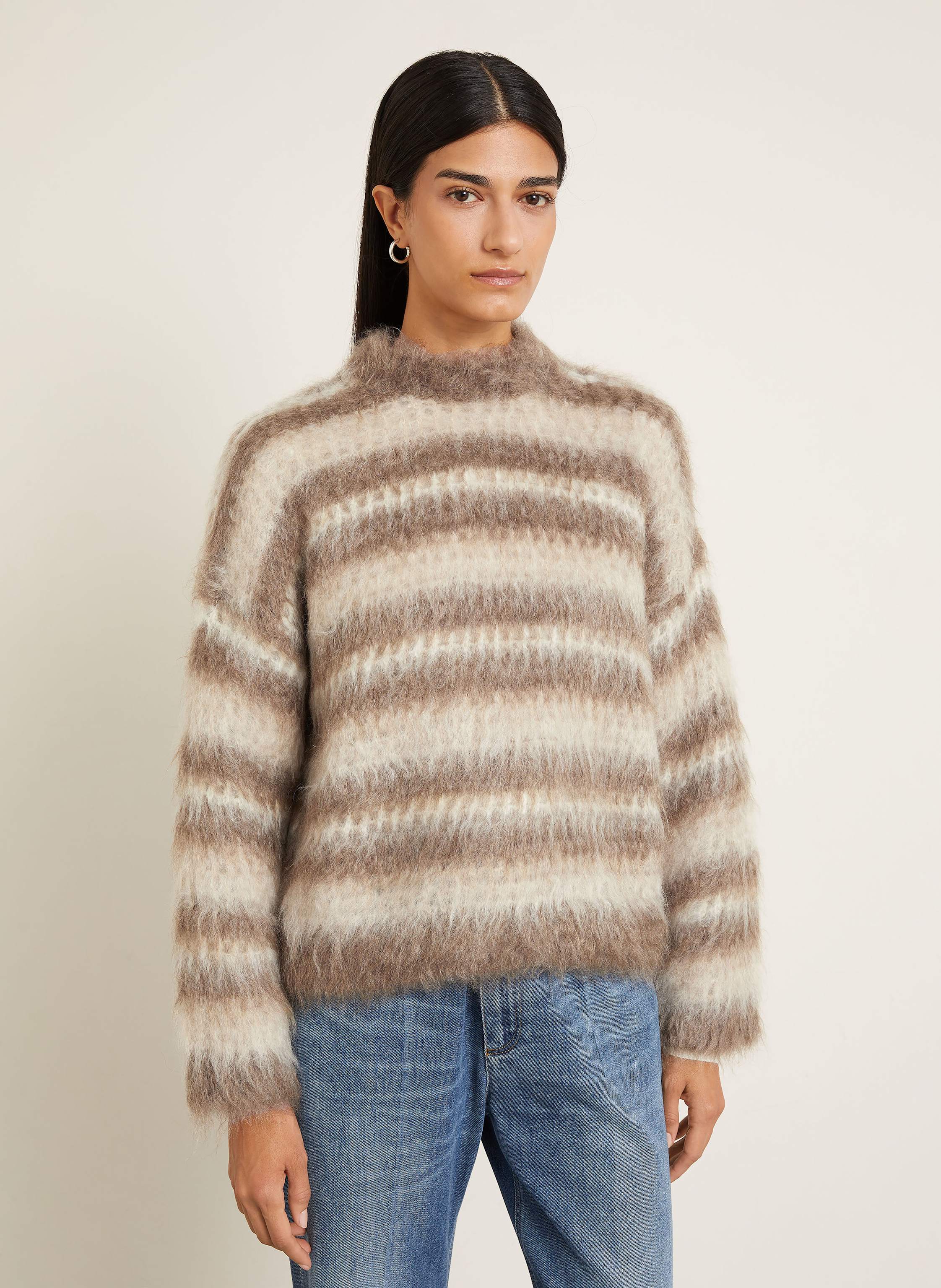 Thumbnail - Brunello Cucinelli Mohair-Pullover braun