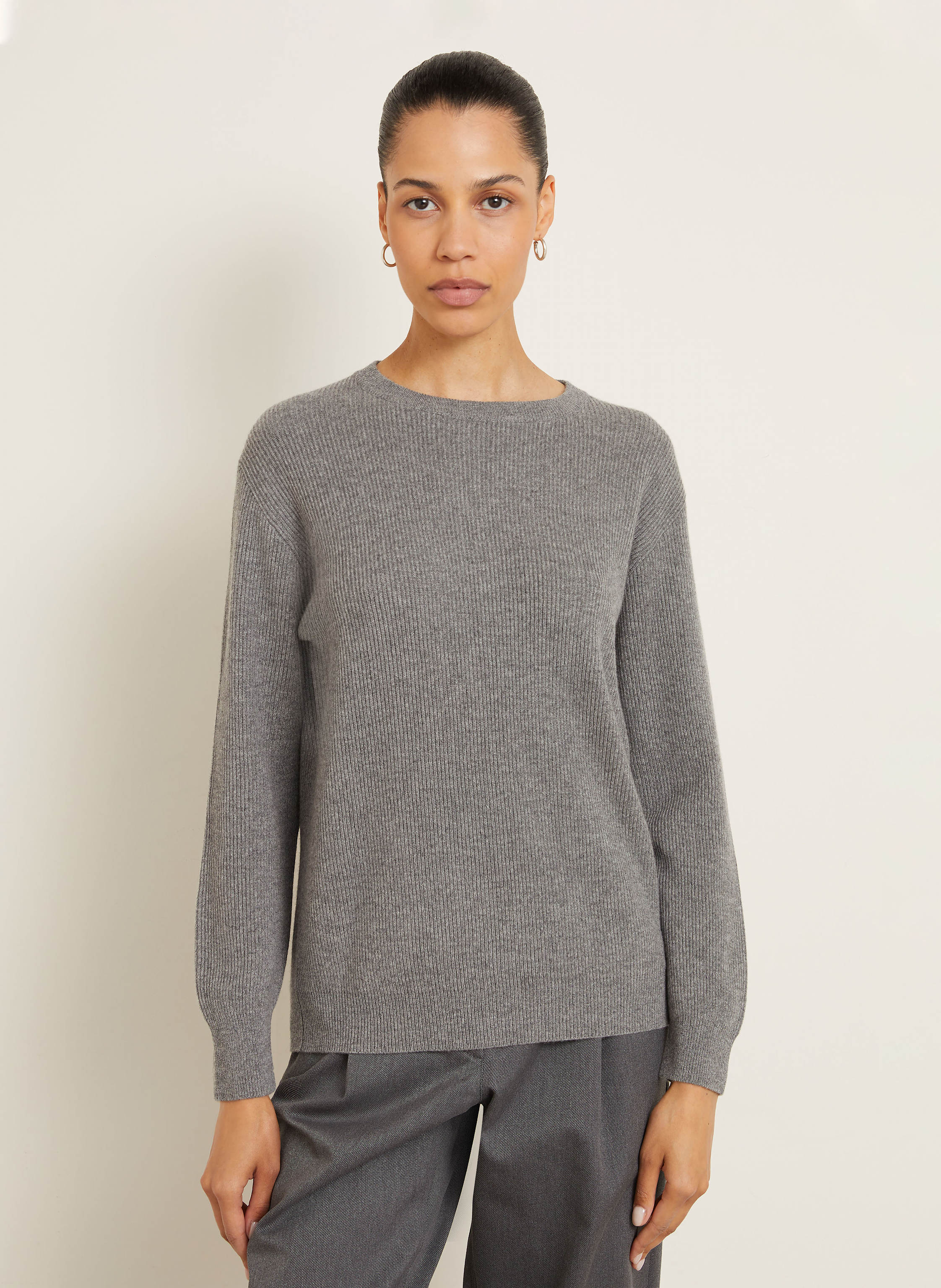 Thumbnail - Brunello Cucinelli Cashmere-Pullover grau