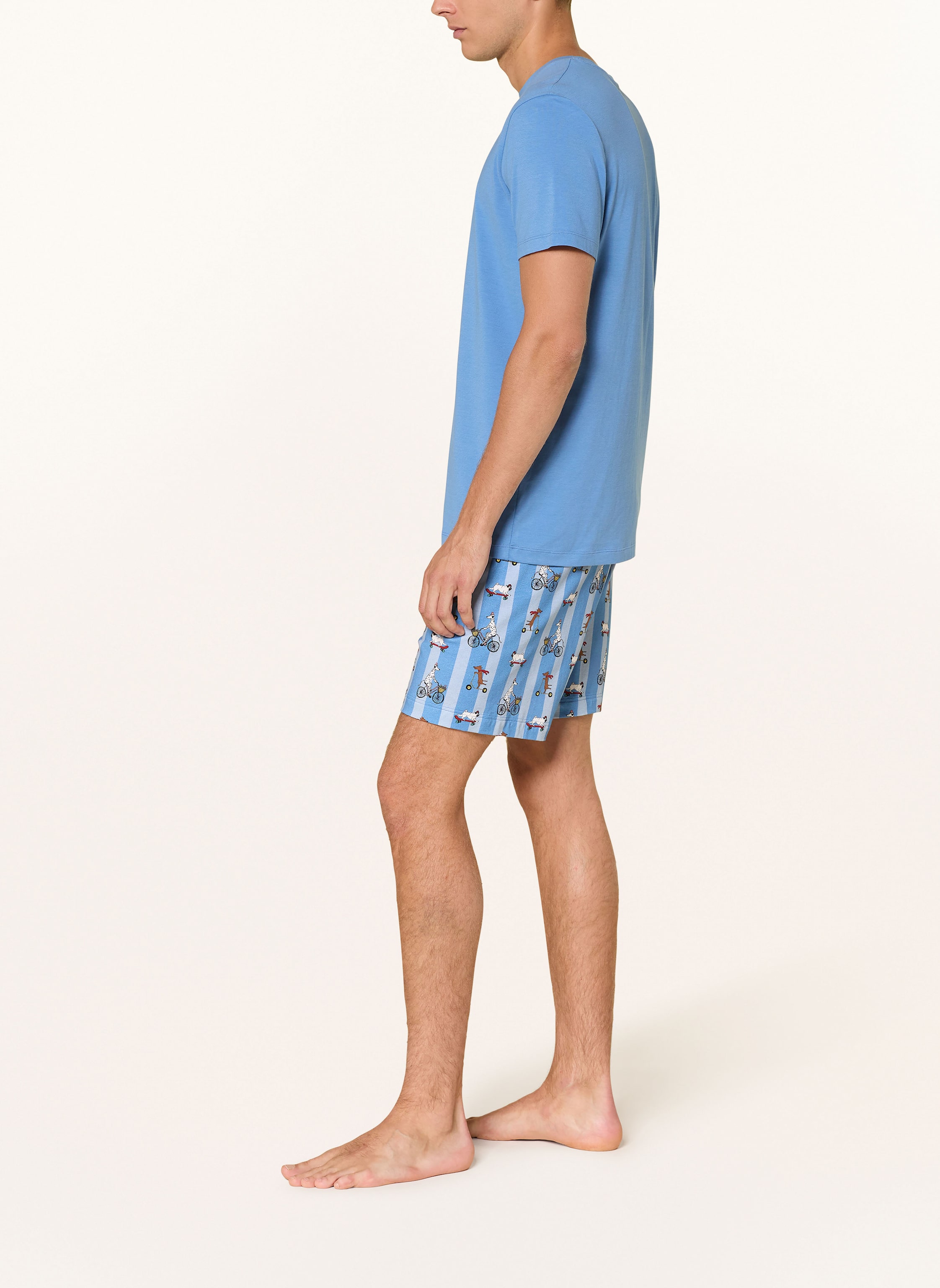 Thumbnail - Mey Boxershorts Serie Funny Dogs blau