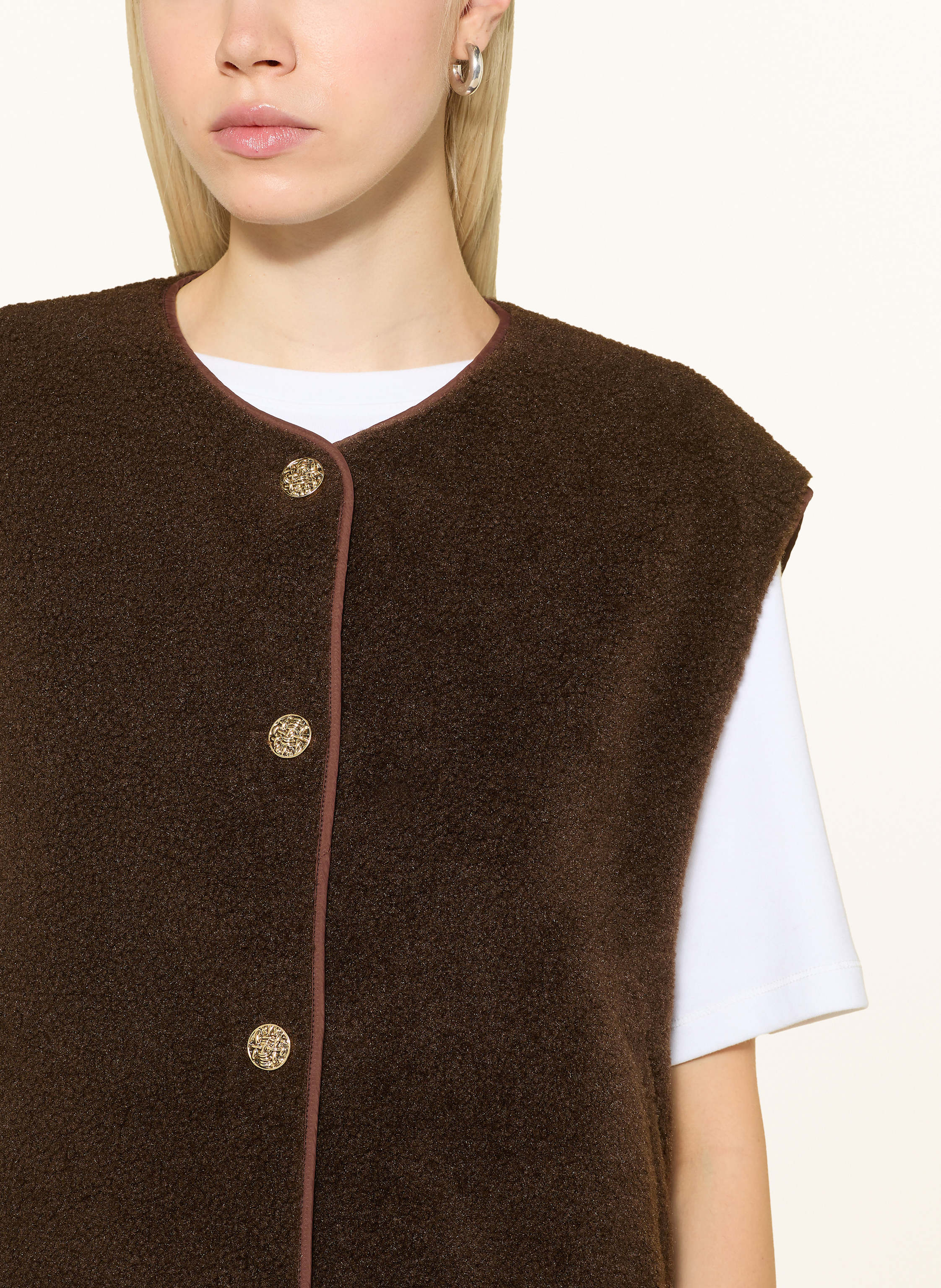 Thumbnail - Neo Noir Teddyfell-Weste Mariko braun