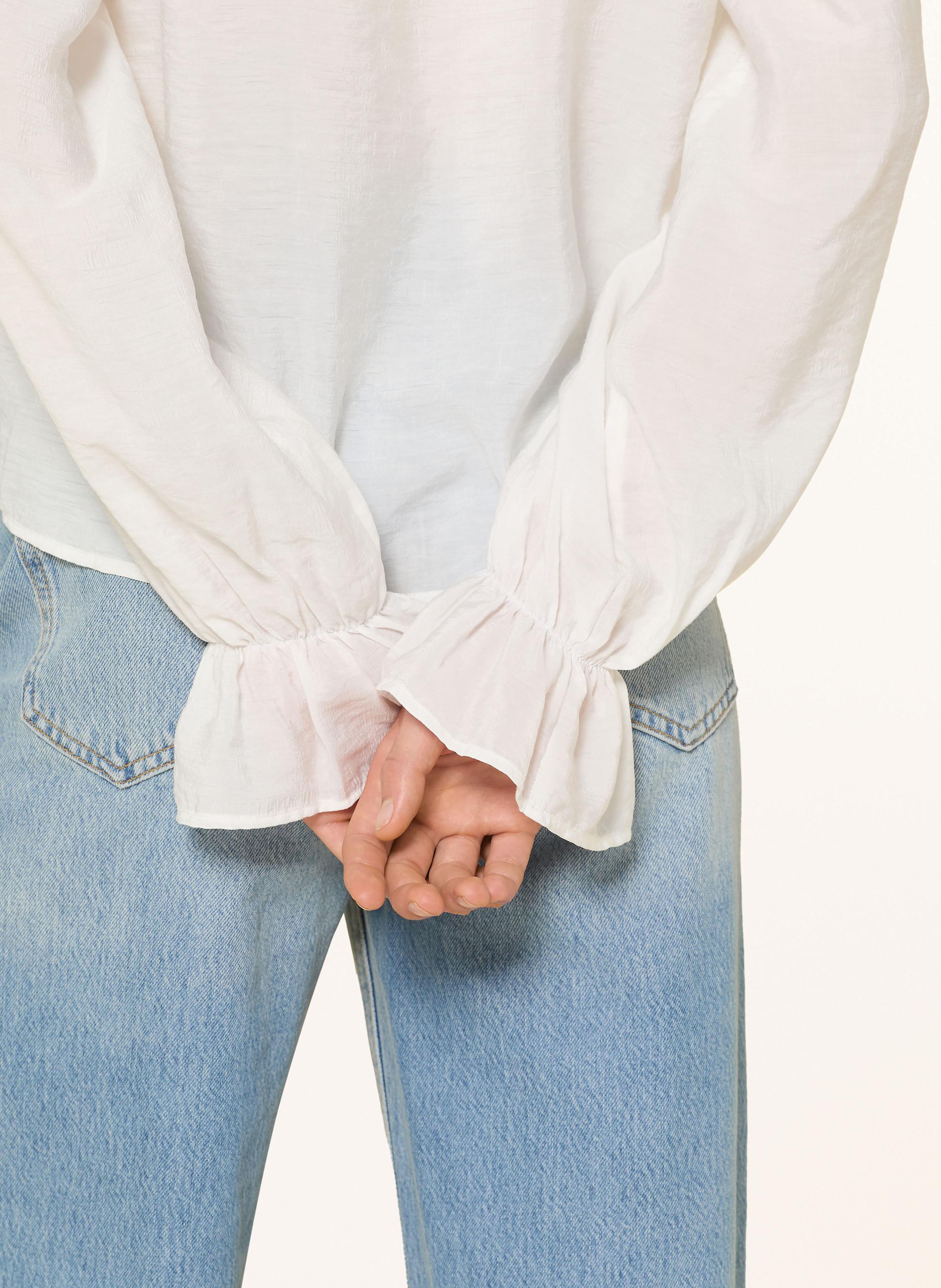 Thumbnail - Neo Noir Blusenshirt Aminea Mit Rüschen weiss