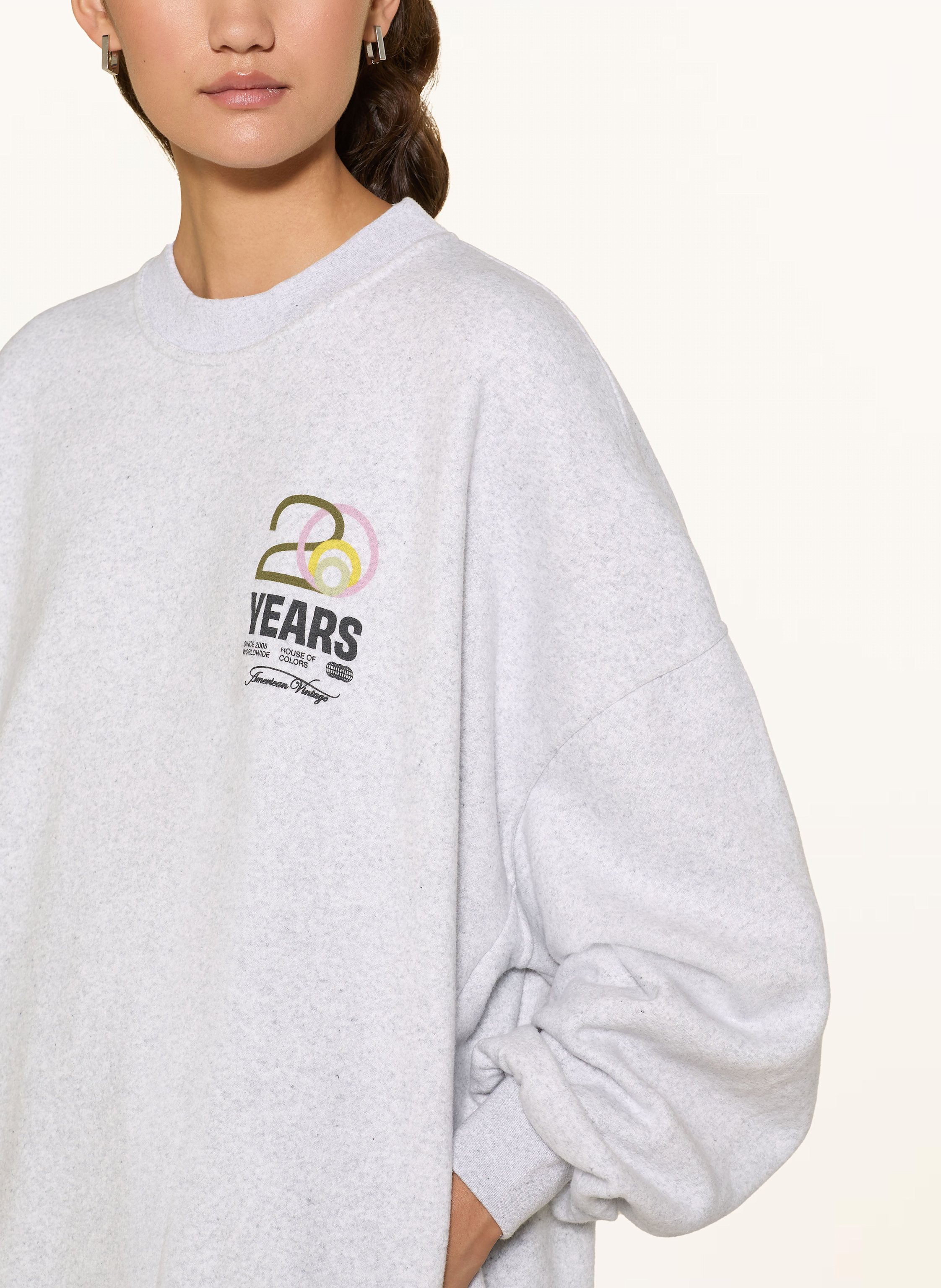 Thumbnail - American Vintage Oversized-Sweatshirt Baptown grau