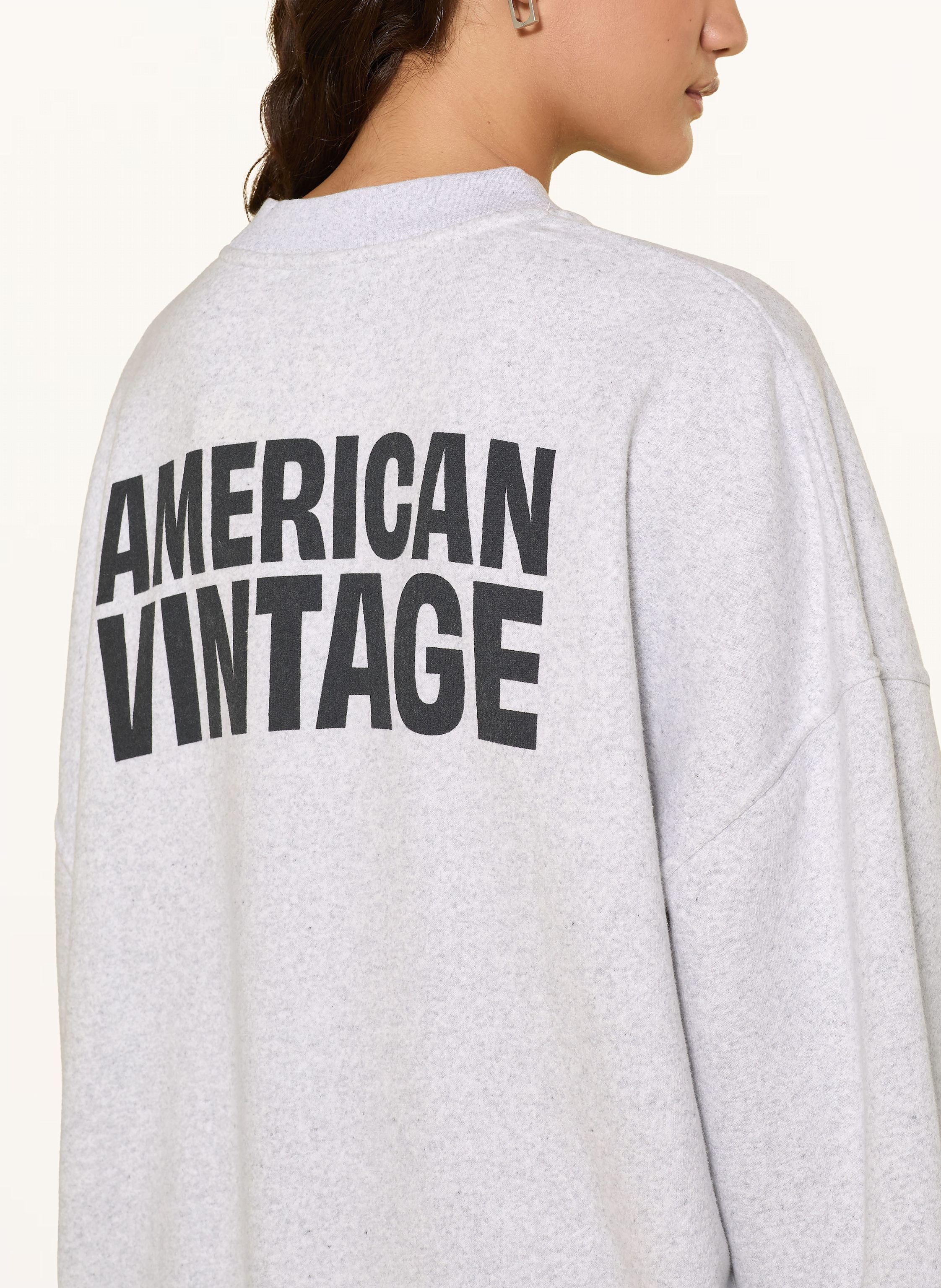 Thumbnail - American Vintage Oversized-Sweatshirt Baptown grau