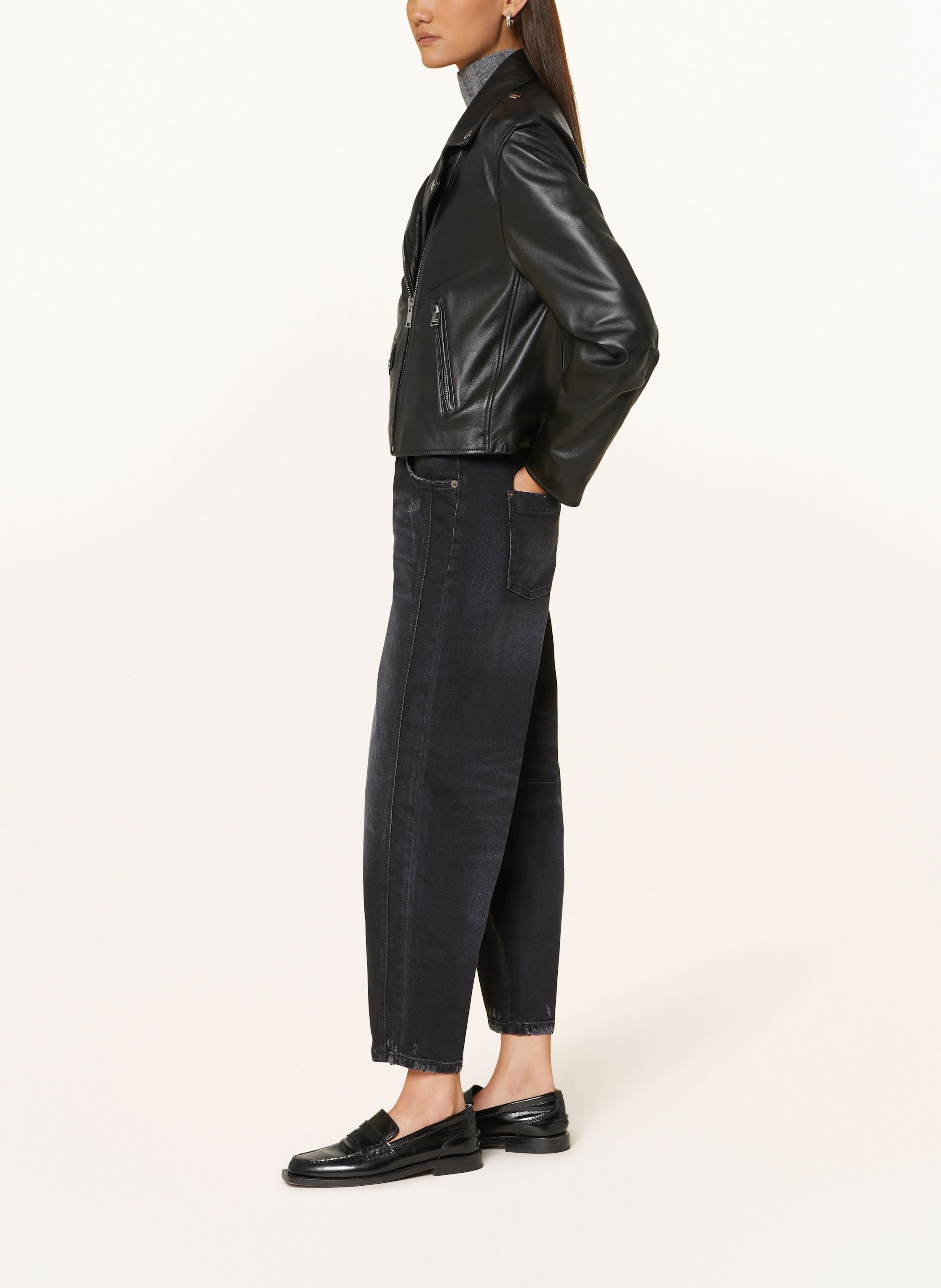 Thumbnail - Cambio Barrel Jeans Elia schwarz