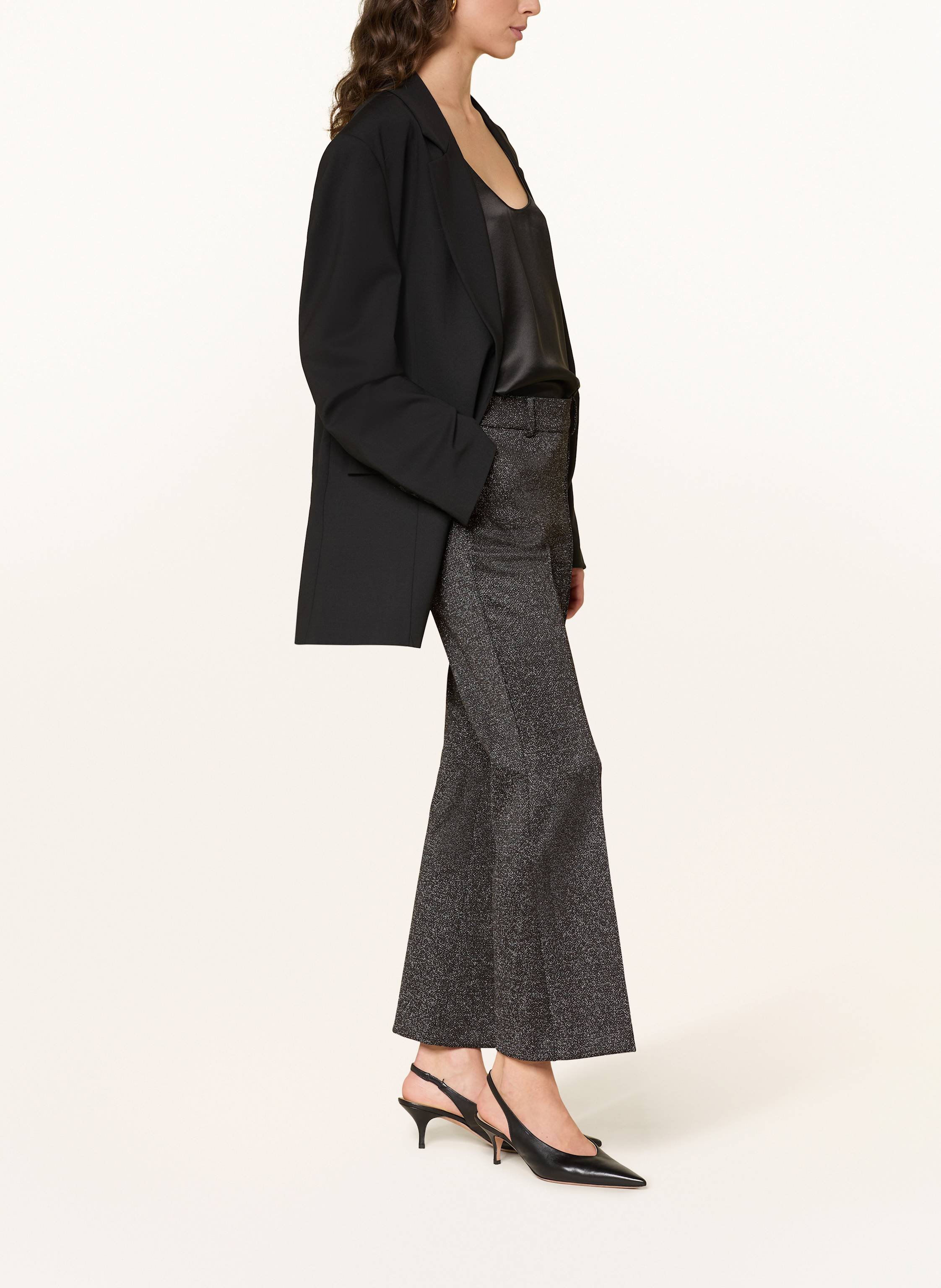 Thumbnail - Cambio Hose Francoise Mit Glitzergarn schwarz