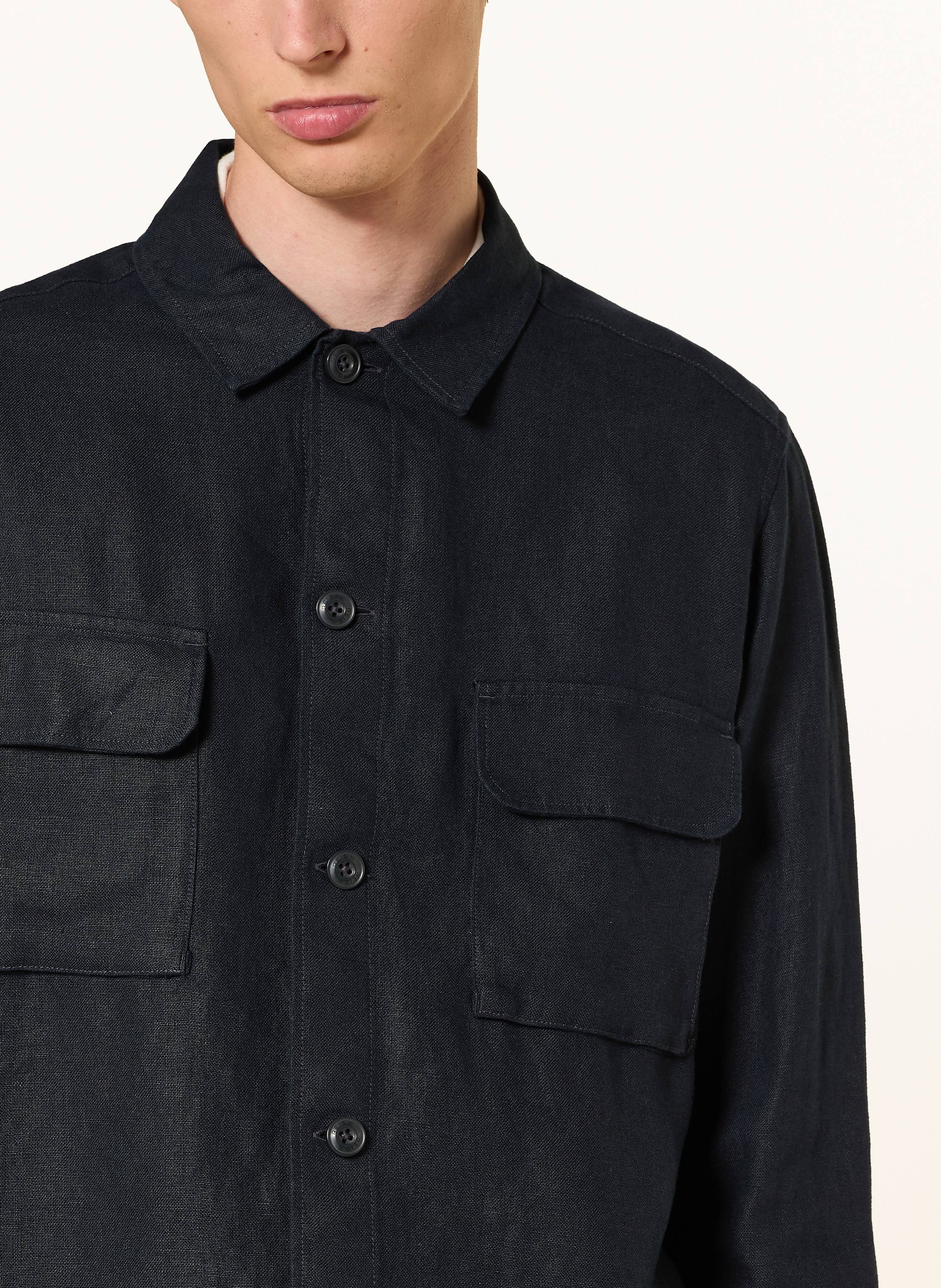 Thumbnail - Reiss Leinen-Overshirt Eze blau