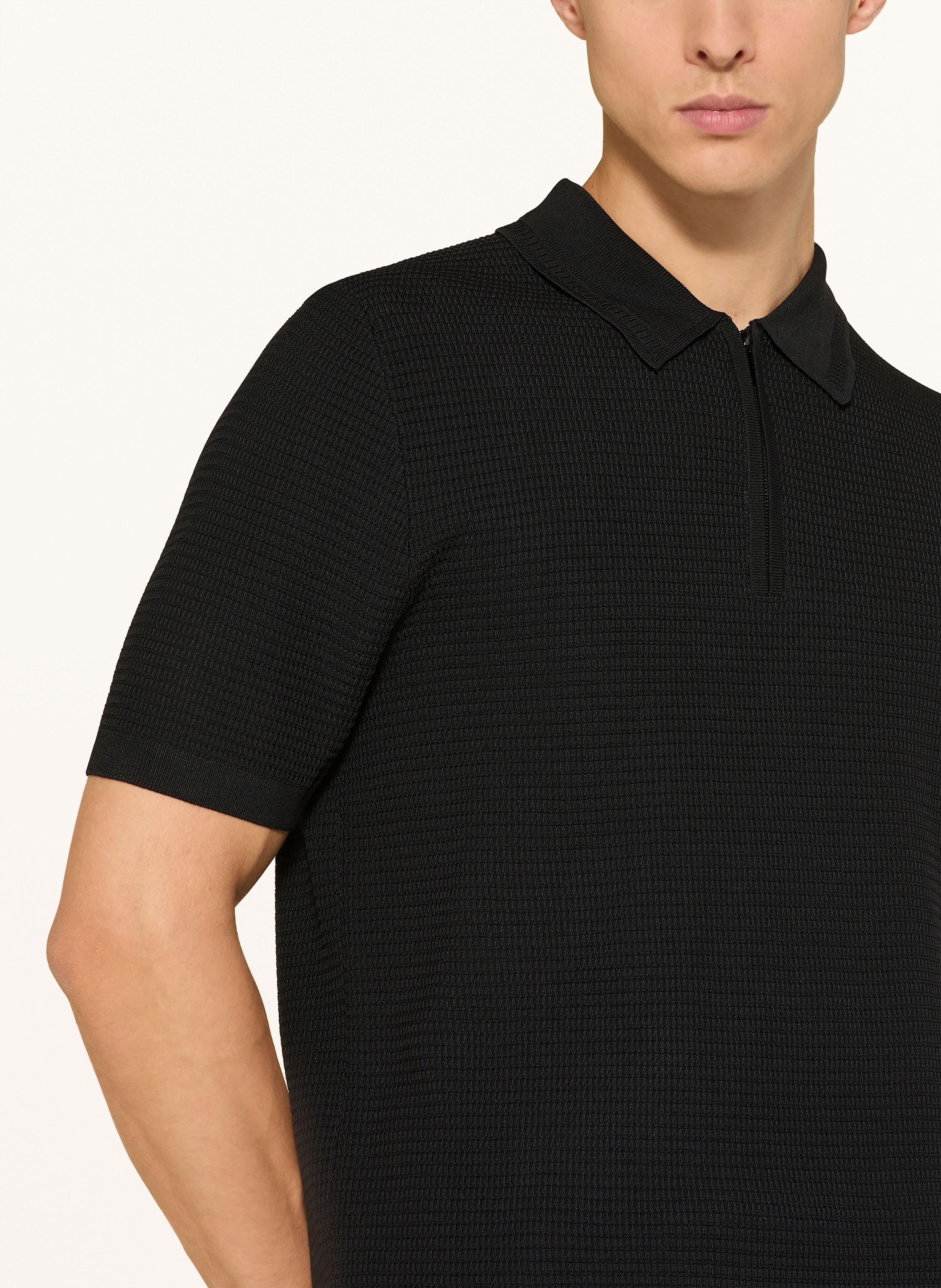 Thumbnail - Reiss Strick-Poloshirt Regis schwarz
