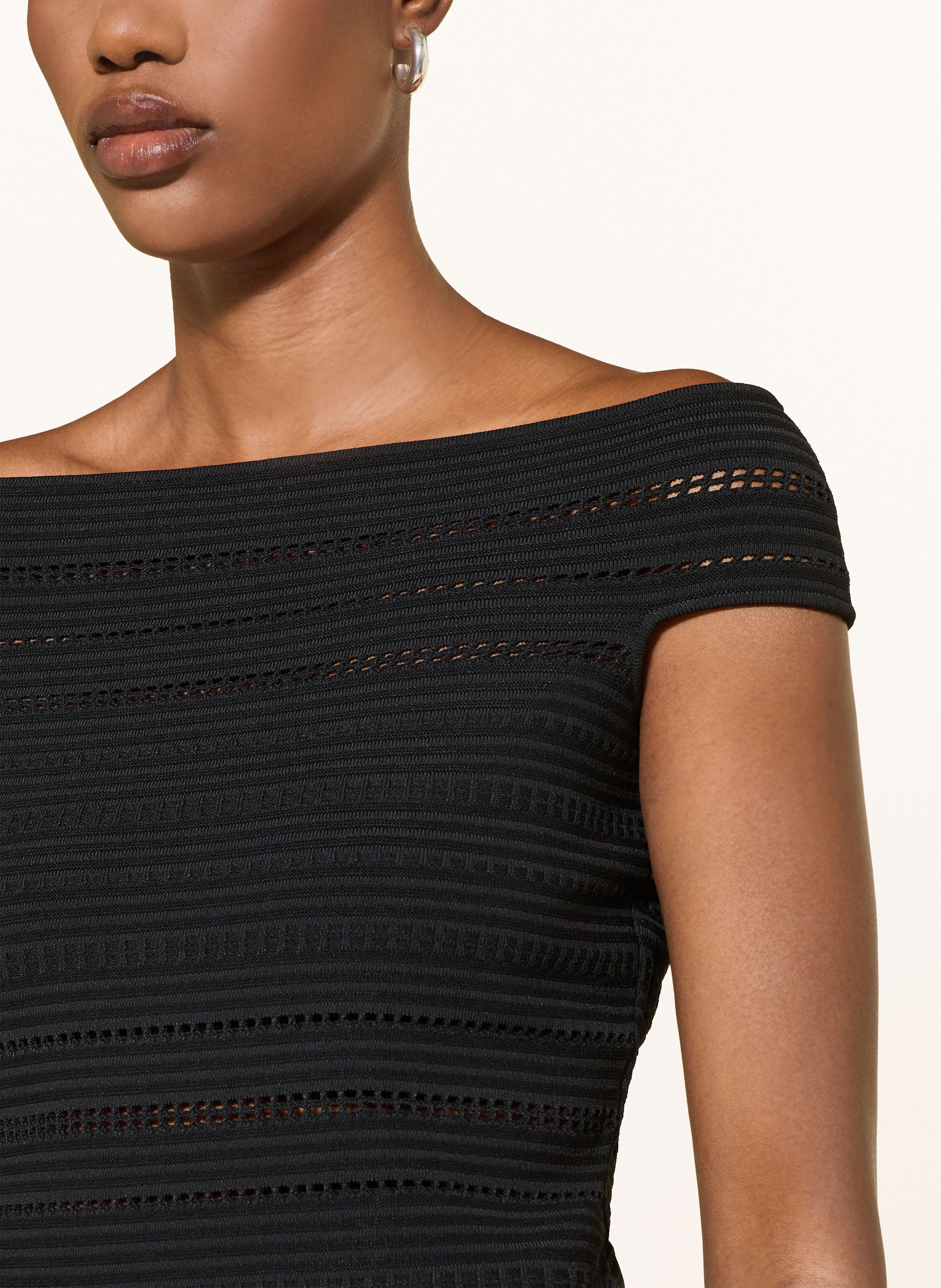 Thumbnail - Reiss Stricktop Bardot schwarz