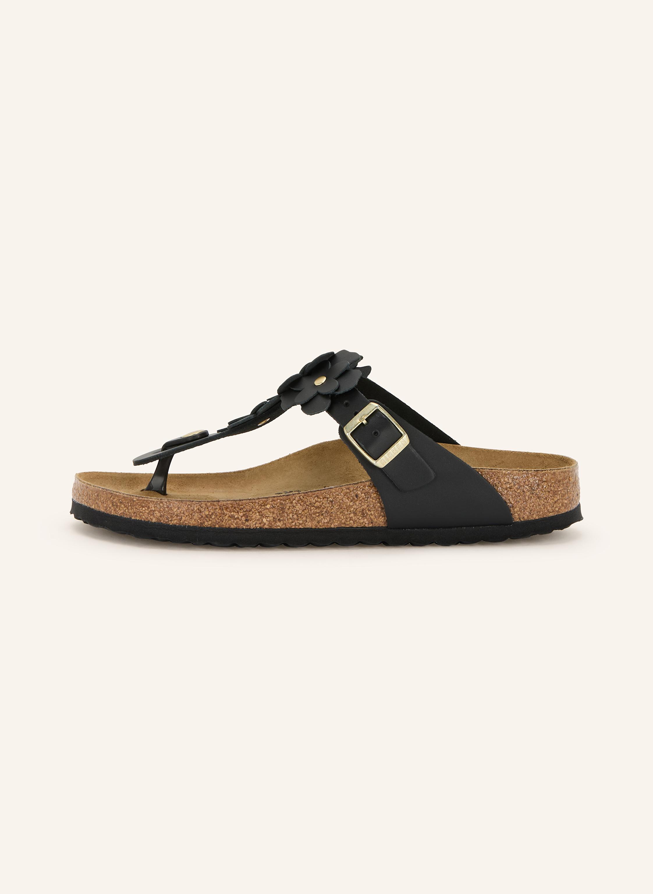 Thumbnail - Birkenstock Zehentrenner Gizeh Flowers Le schwarz