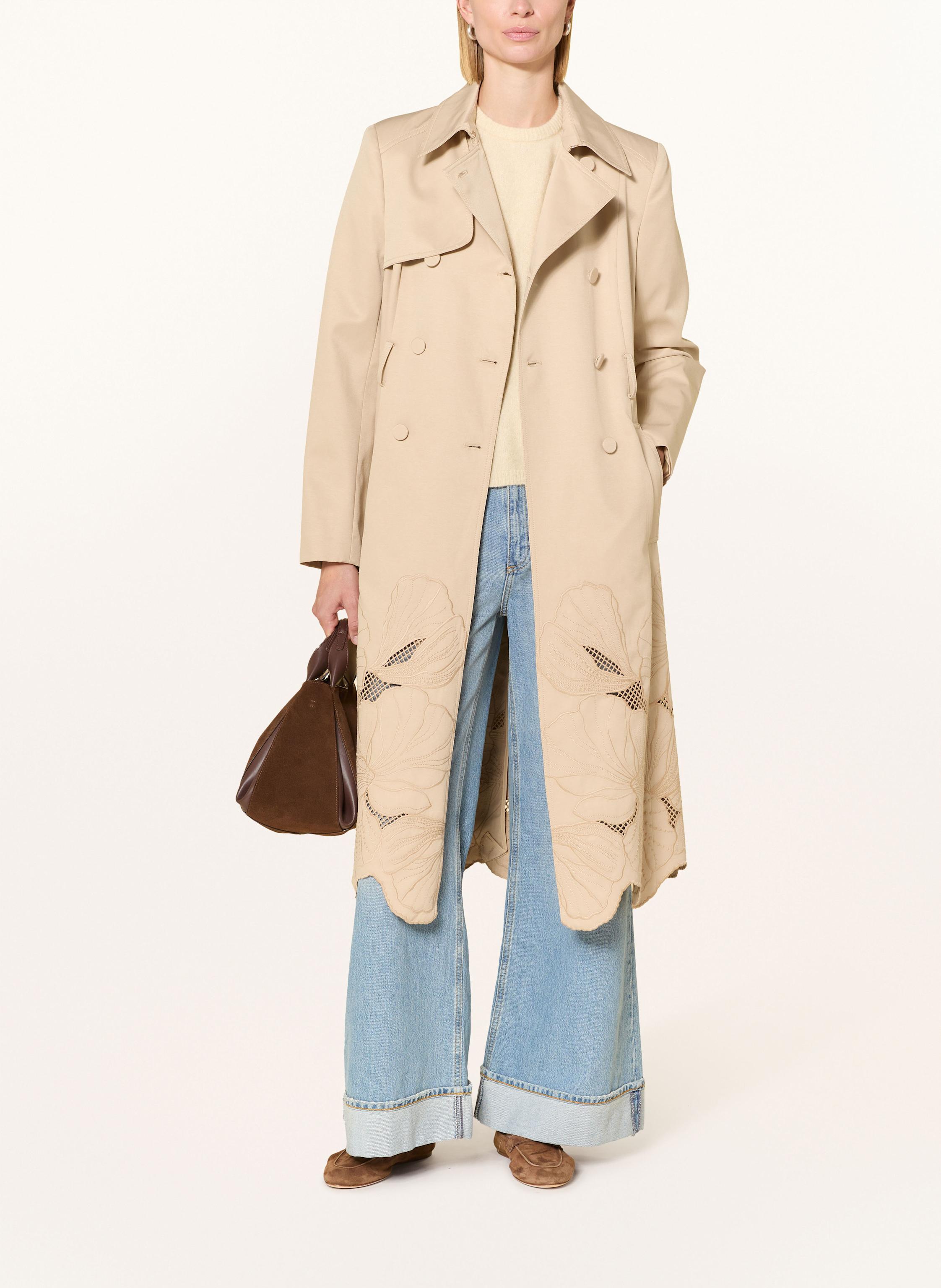Thumbnail - Phase Eight Trenchcoat Elm Mit Cut-Outs blau