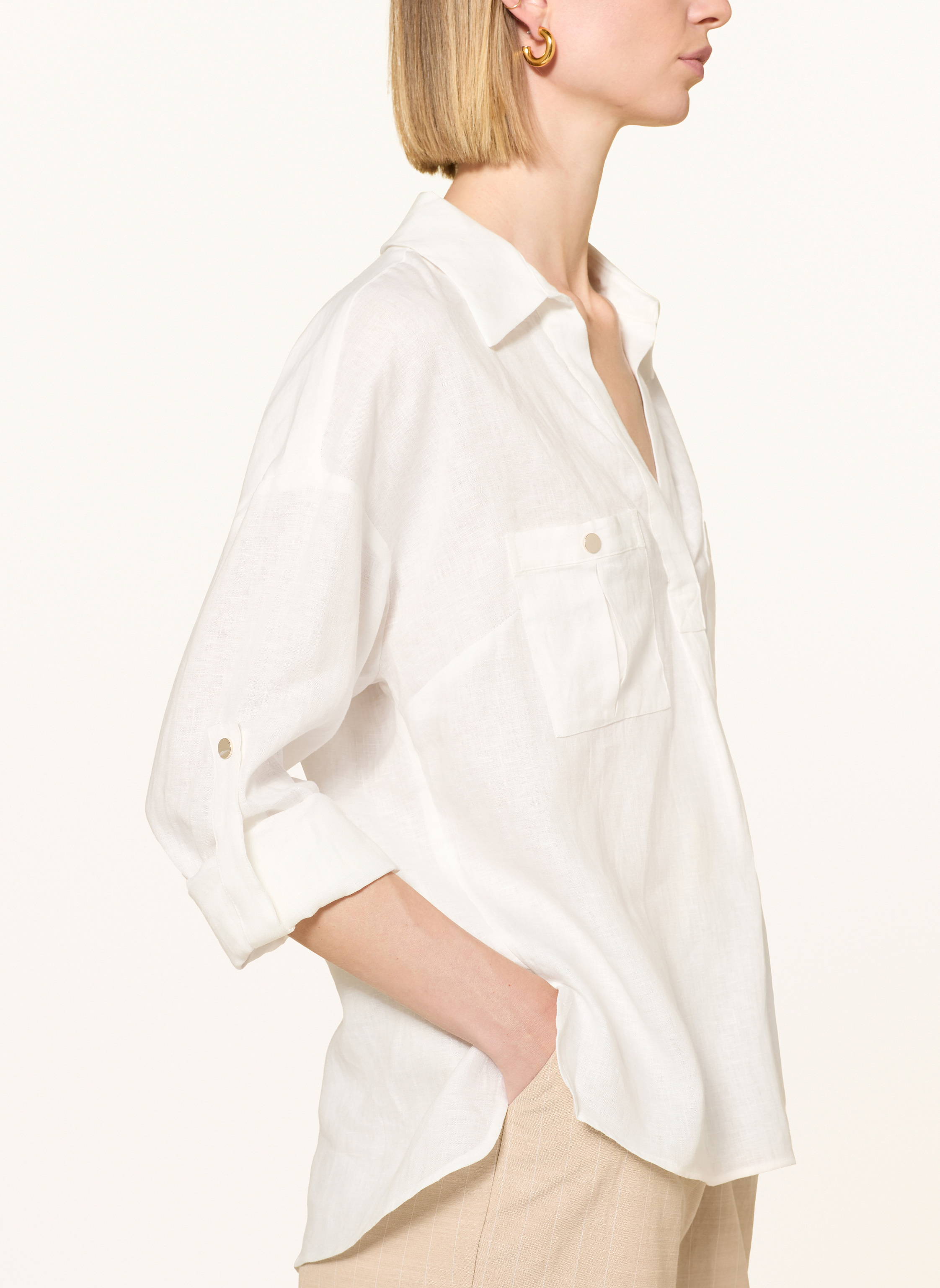 Thumbnail - Phase Eight Blusenshirt Arla Aus Leinen weiss