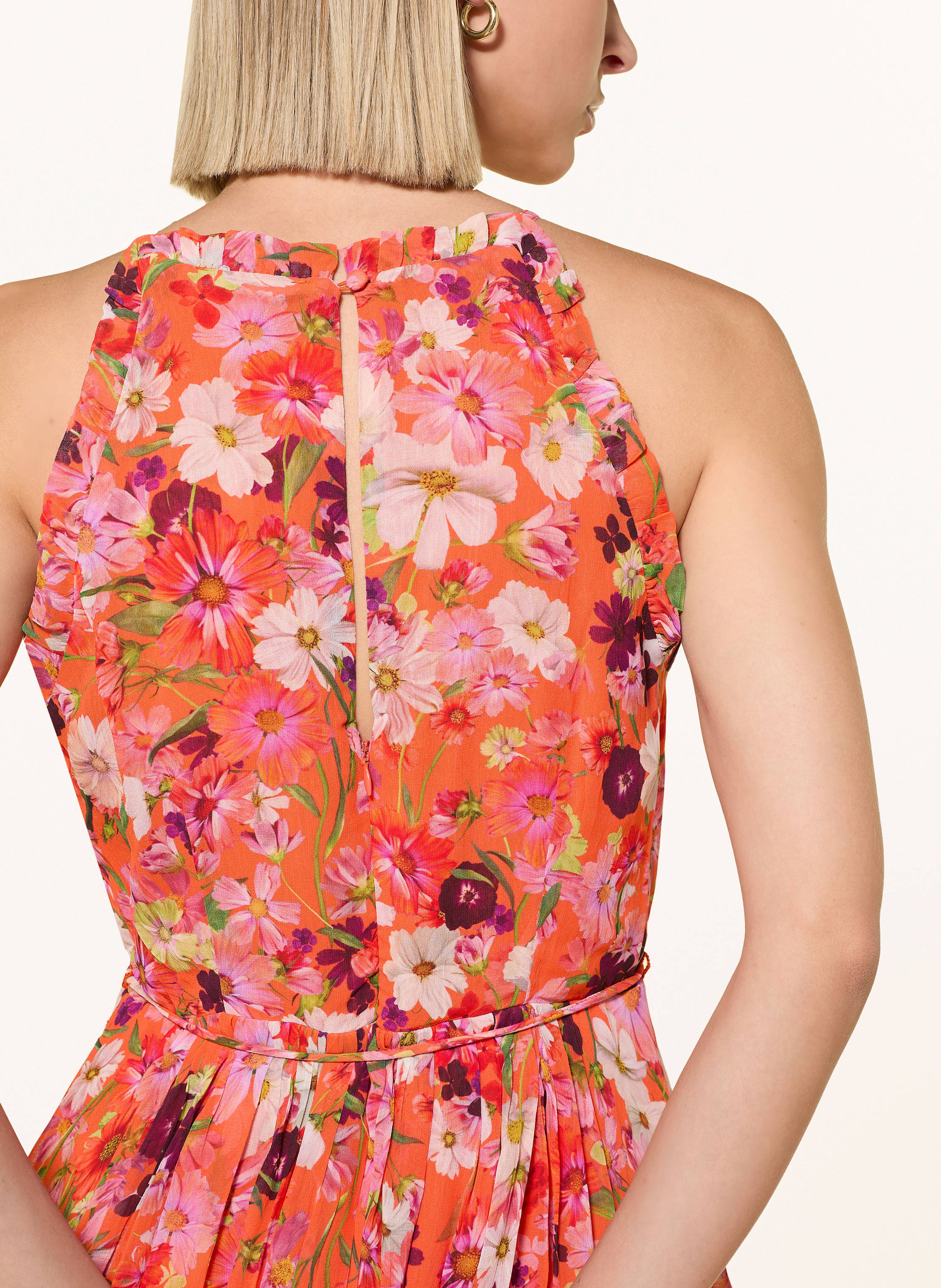 Thumbnail - Phase Eight Kleid Zelah Mit Rüschen orange