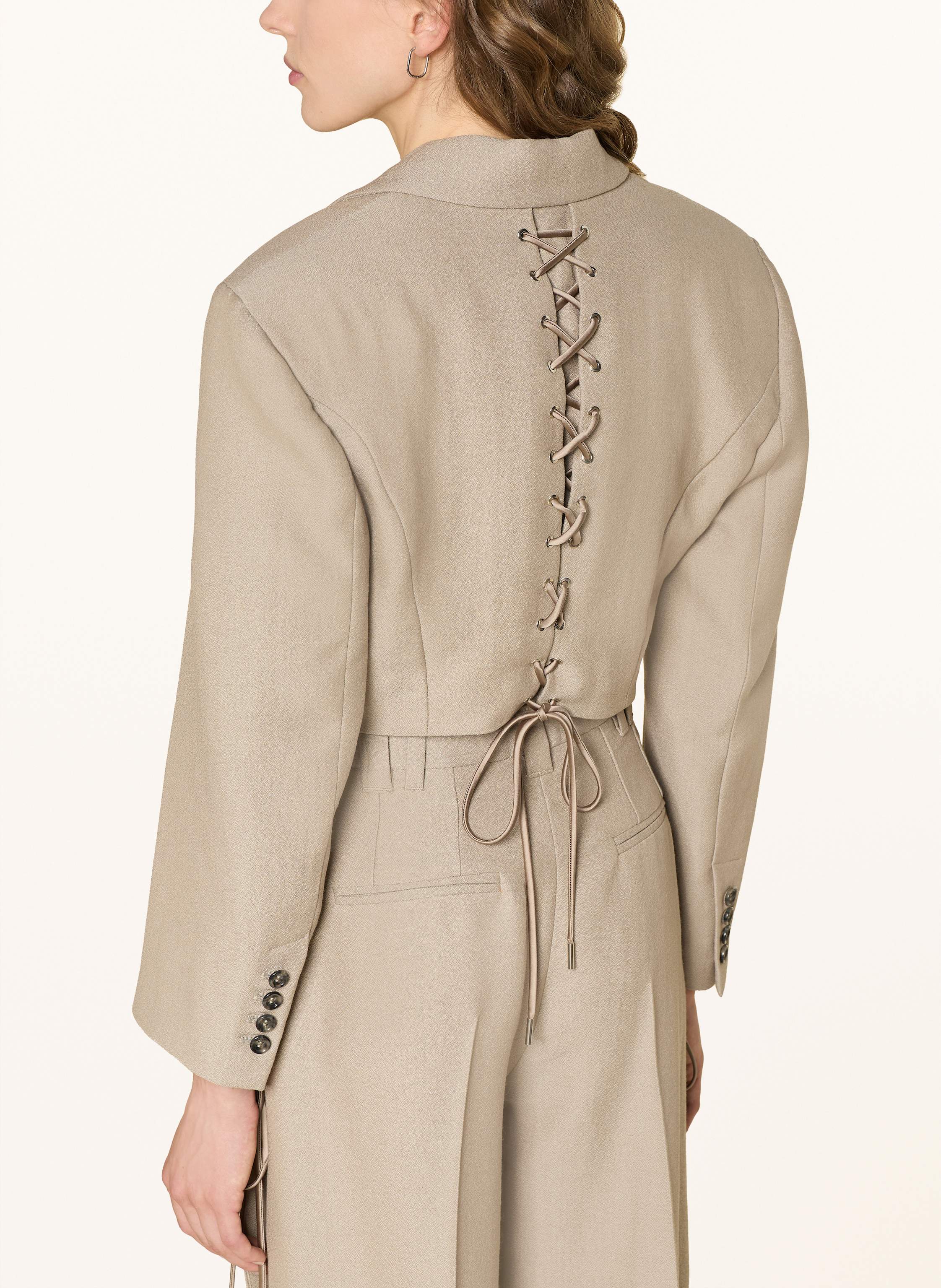 Thumbnail - Marella Cropped-Blazer beige