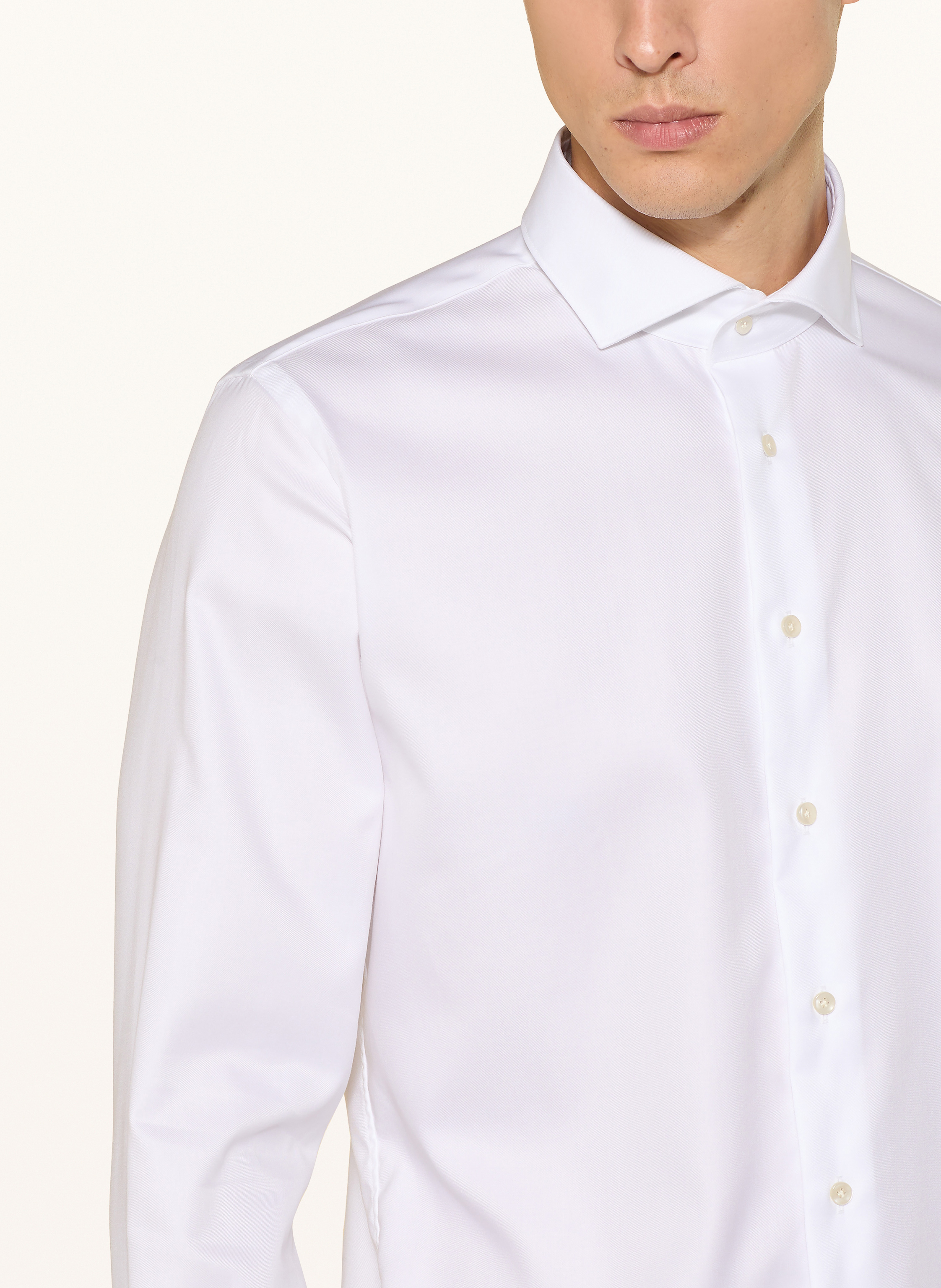 Thumbnail - Profuomo Hemd Slim Fit weiss