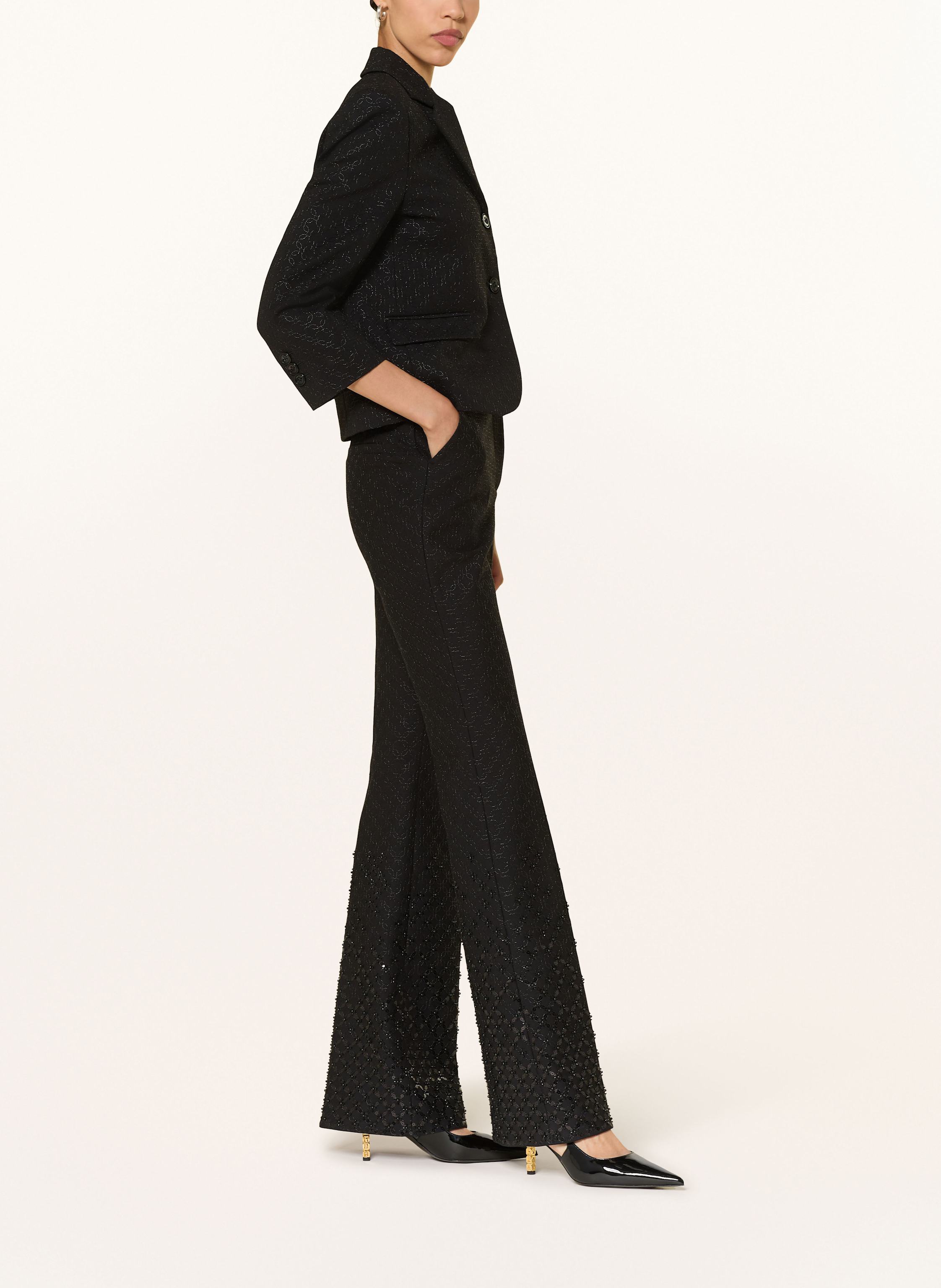 Thumbnail - Dorothee Schumacher Hose Sparkling Emotions Mit Pailletten Und Schmucksteinen schwarz